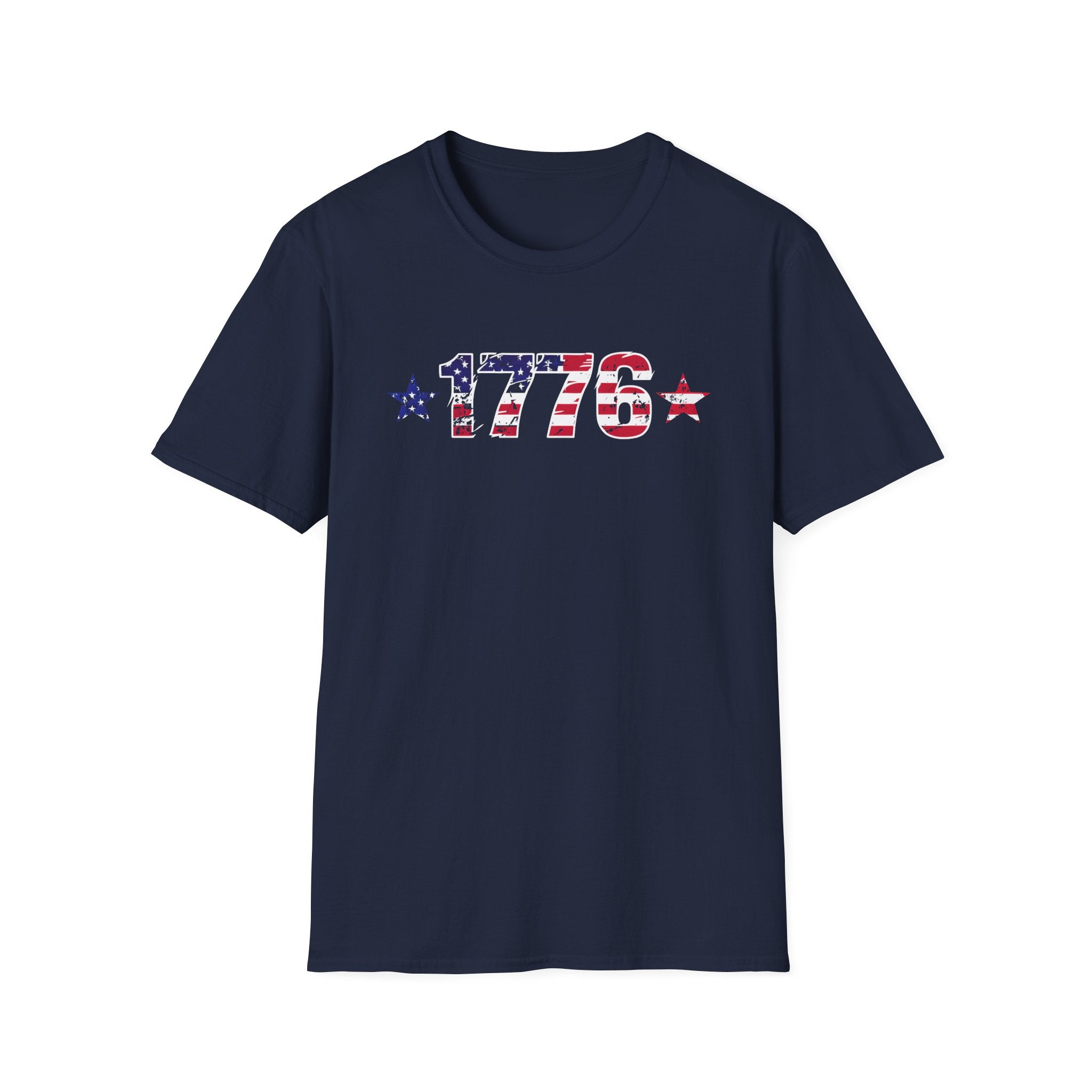 1776 Patriotic T-Shirt — American Flag Vintage Independence Day Tee