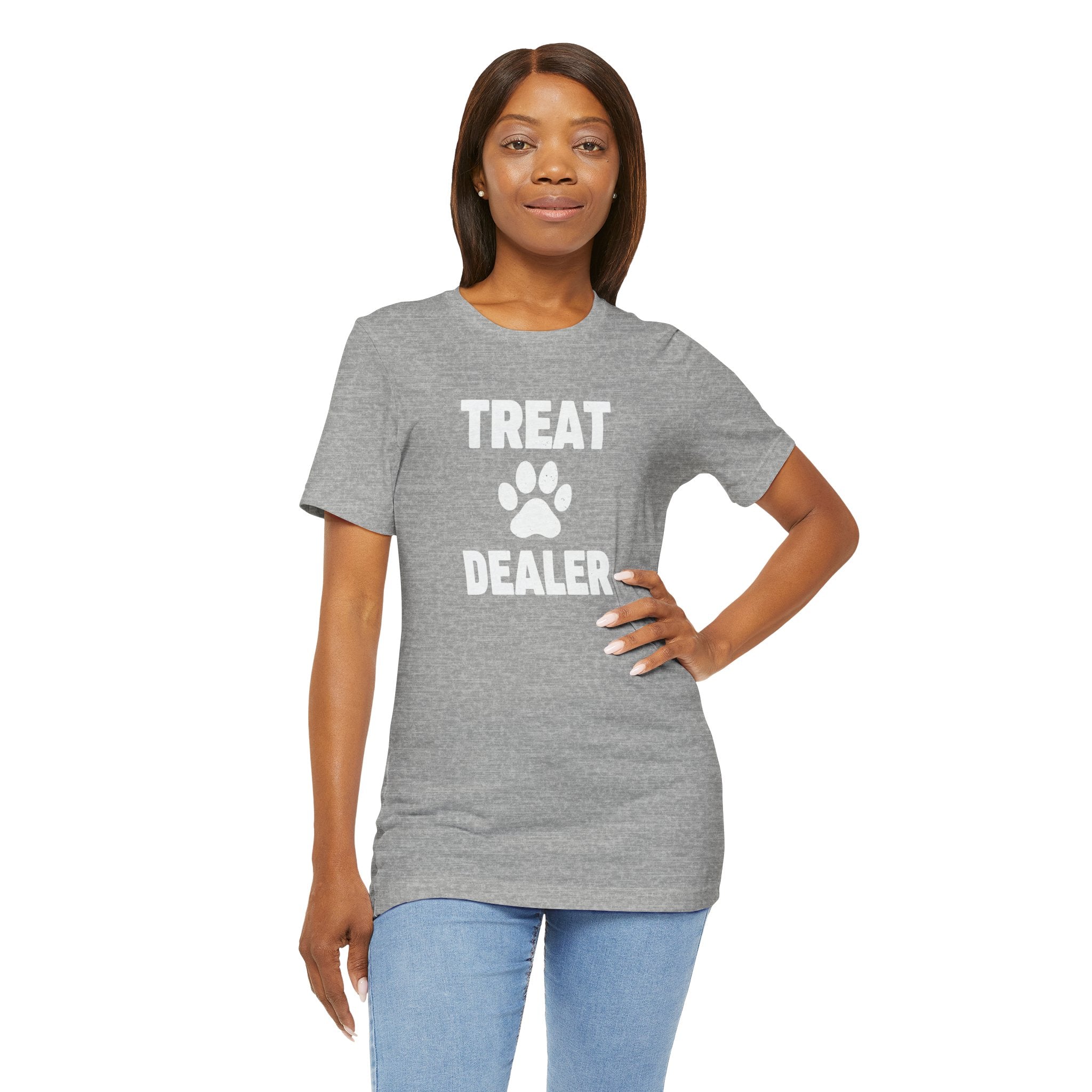 Treat Dealer T-Shirt — Funny Paw Print Tee for Dog Lovers