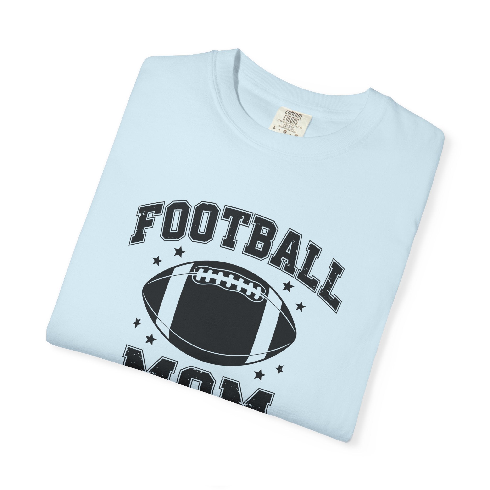 Football Mom T-Shirt, Unisex Garment-Dyed Tee for Game Day, Sports Mom Gift, Team Spirit Shirt, Casual Comfort Wear