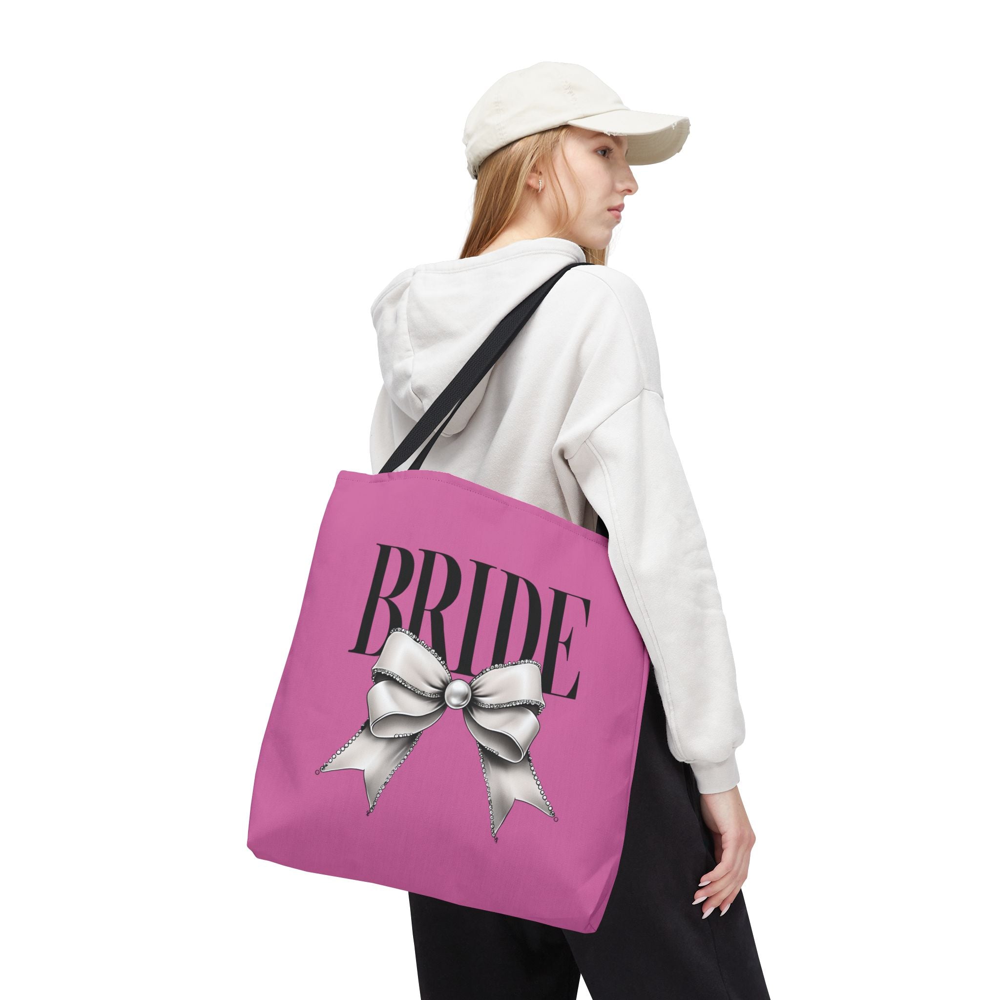 Bride Tote Bag with Bow Design