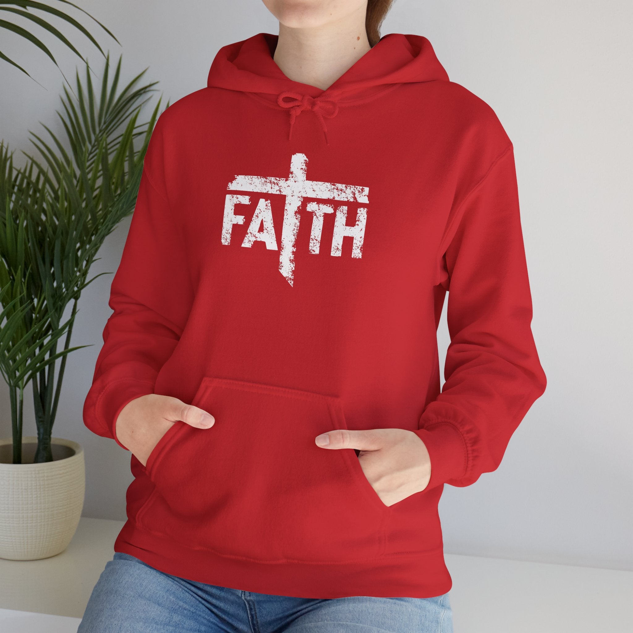 Faith Hoodie, Inspirational Sweatshirt for Men and Women, Cozy Pullover for Church, Gifts for Believers, Religious Apparel