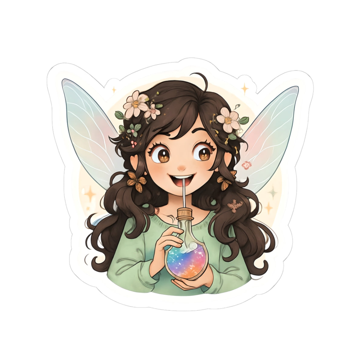 Fairy Enthusiast Kiss-Cut Stickers | Cute Decor, Laptop Decals, Journal Stickers, Gift for Fairy Lovers