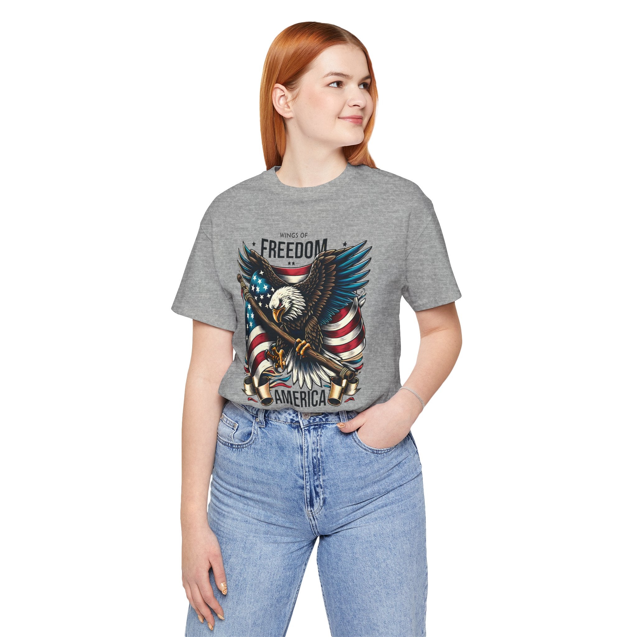 Patriotic Eagle T-Shirt – Freedom America Graphic Tee
