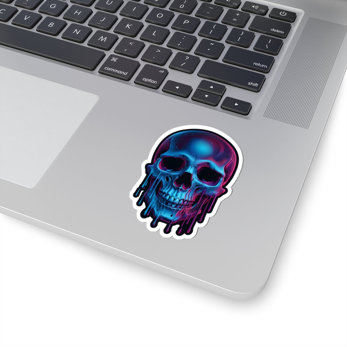 Vibrant Skull Kiss-Cut Stickers | Edgy Art for Laptops, Binders, Water Bottles, Halloween Decor, Unique Gifts
