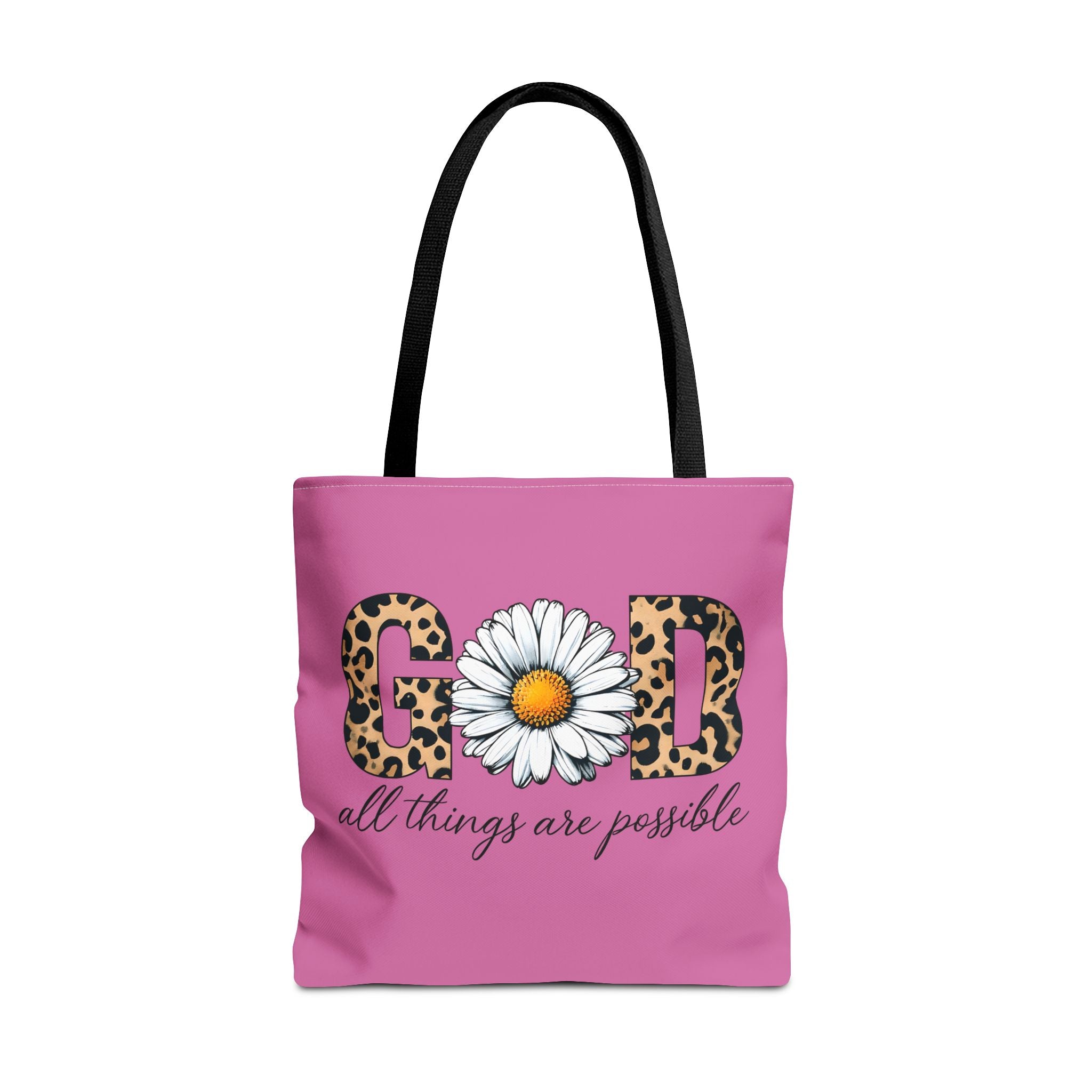 Floral Inspirational Tote Bag - All Things Are Possible