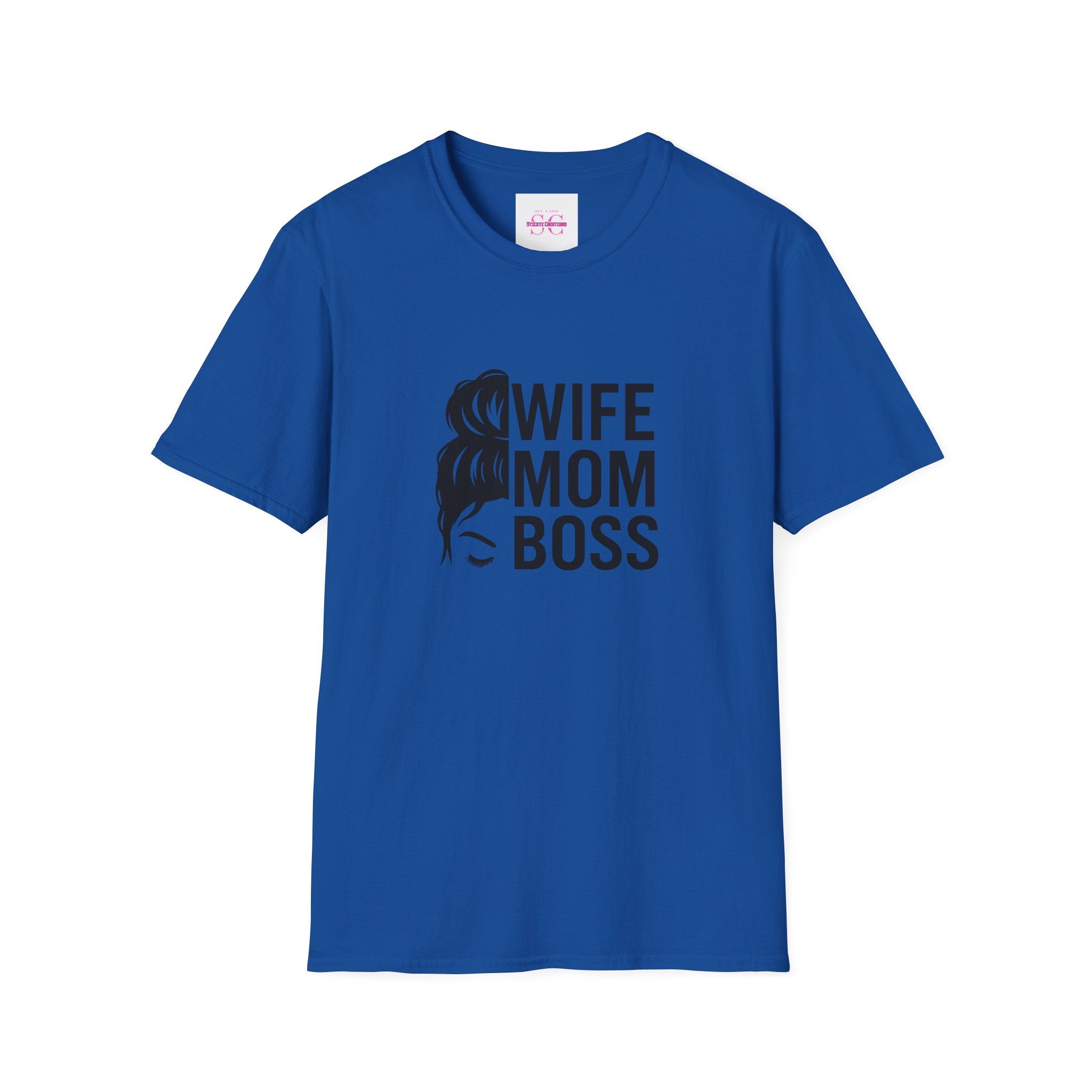 Wife Mom Boss T-Shirt, Unisex Graphic Tee for Moms, Gift for Mother's Day, Casual Wear, Birthday Present, Funny Mom Shirt