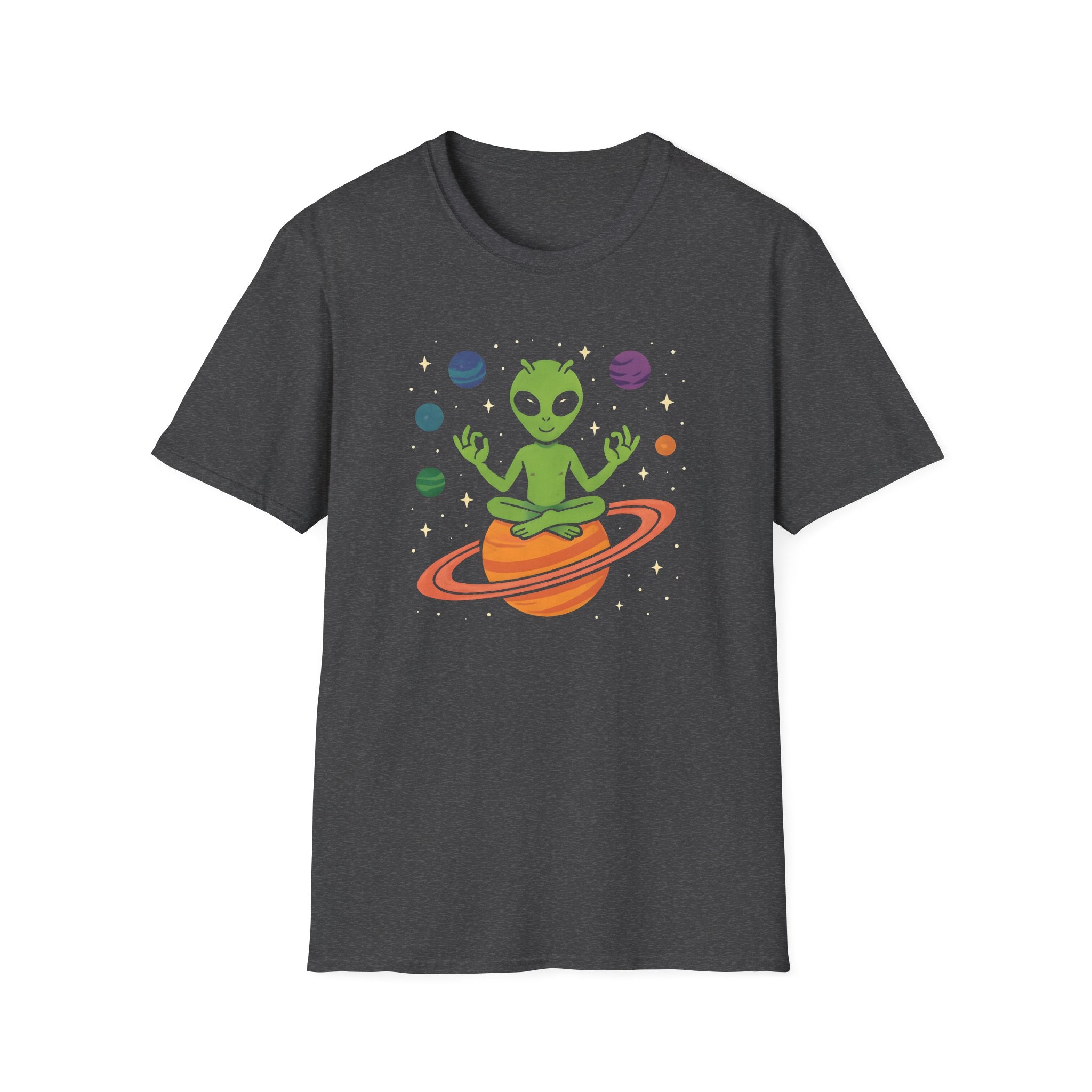 Galactic Alien Meditation T-Shirt - Unisex Softstyle Tee, Space Lover Gift, Fun Graphic Shirt, Cosmic Themed Apparel, Extraterrestrial [...]