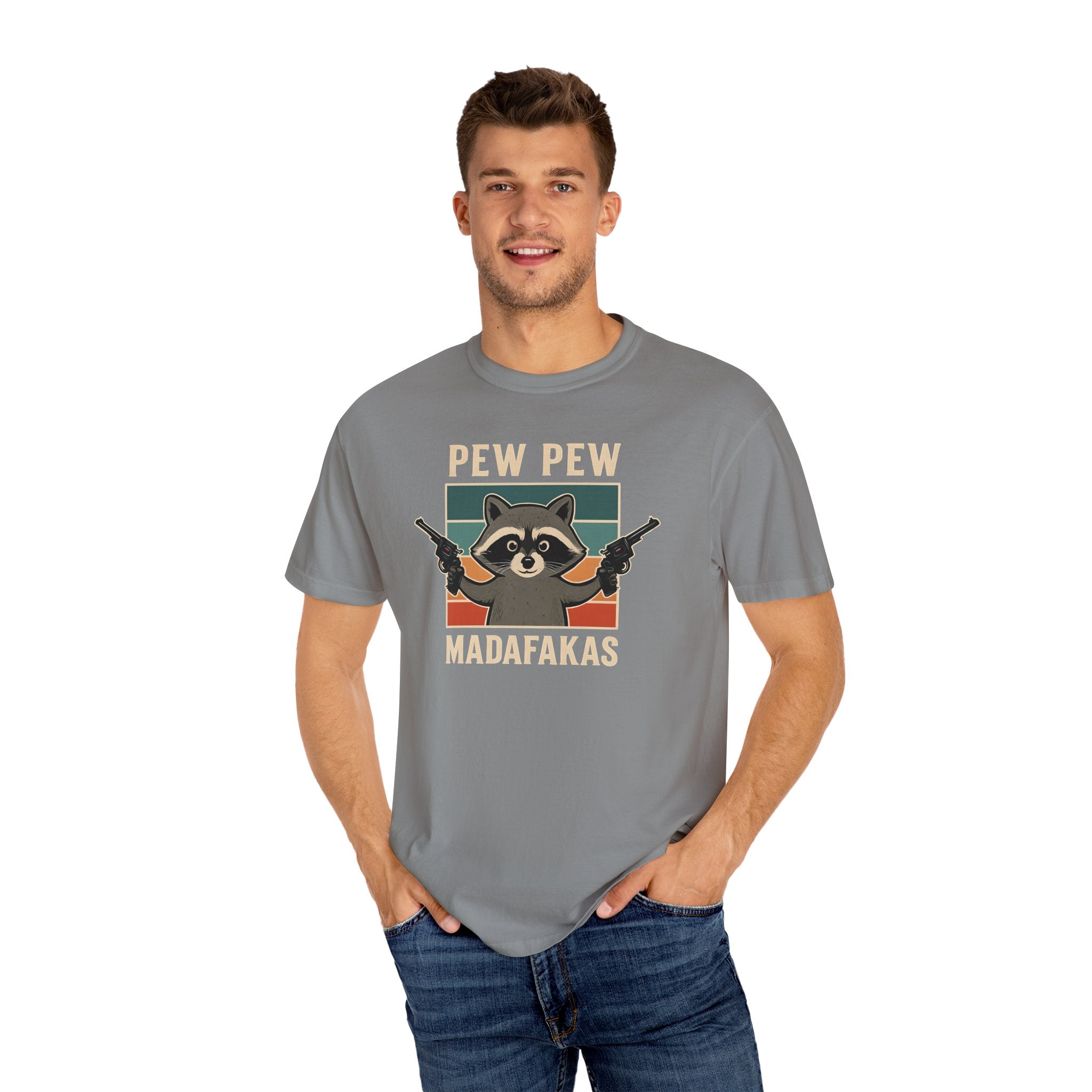 Pew Pew MafaFakas T-Shirt - Fun Unisex Garment-Dyed Tee