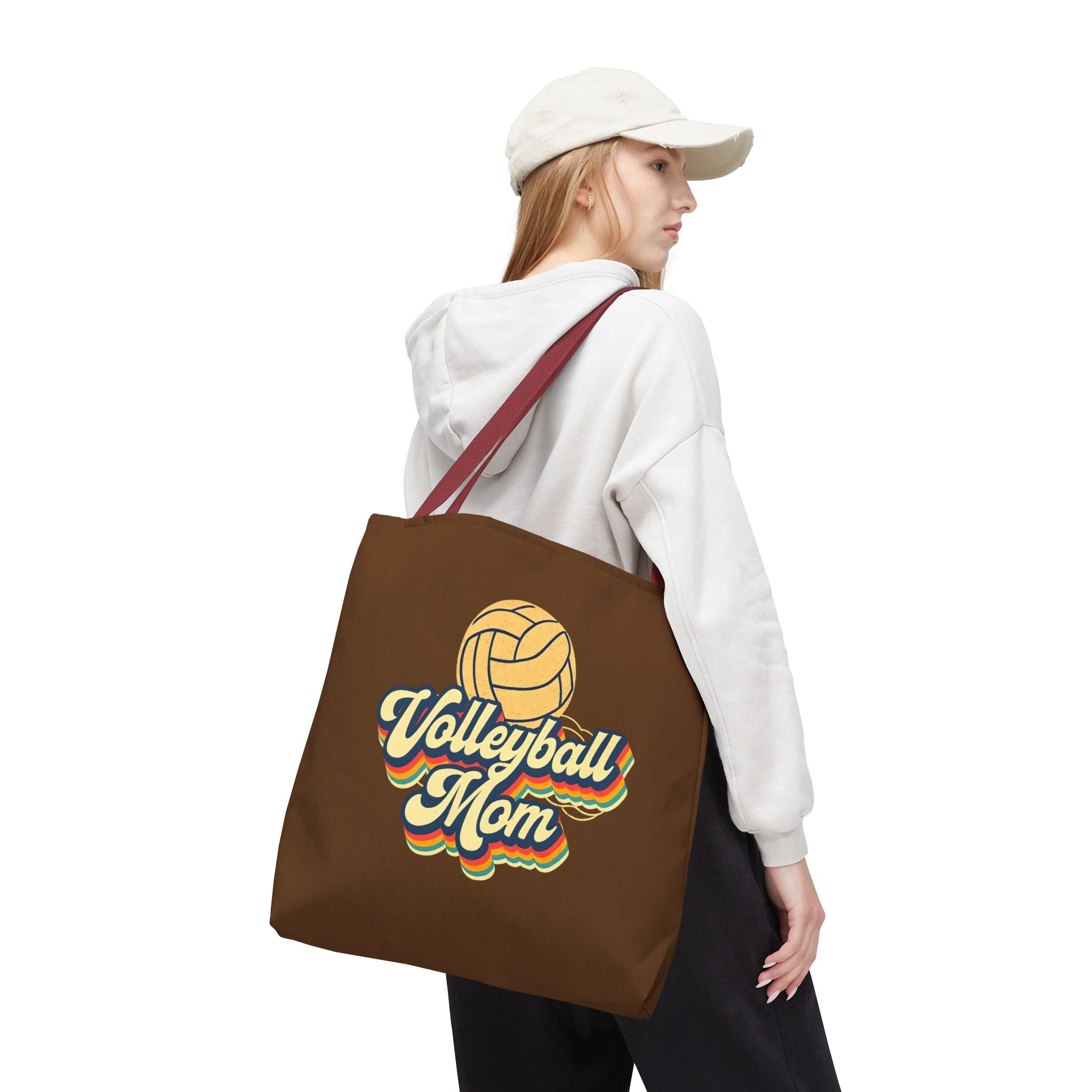 Volleyball Mom Tote Bag - Sports Mom Gift for Volleyball Matches and Games
