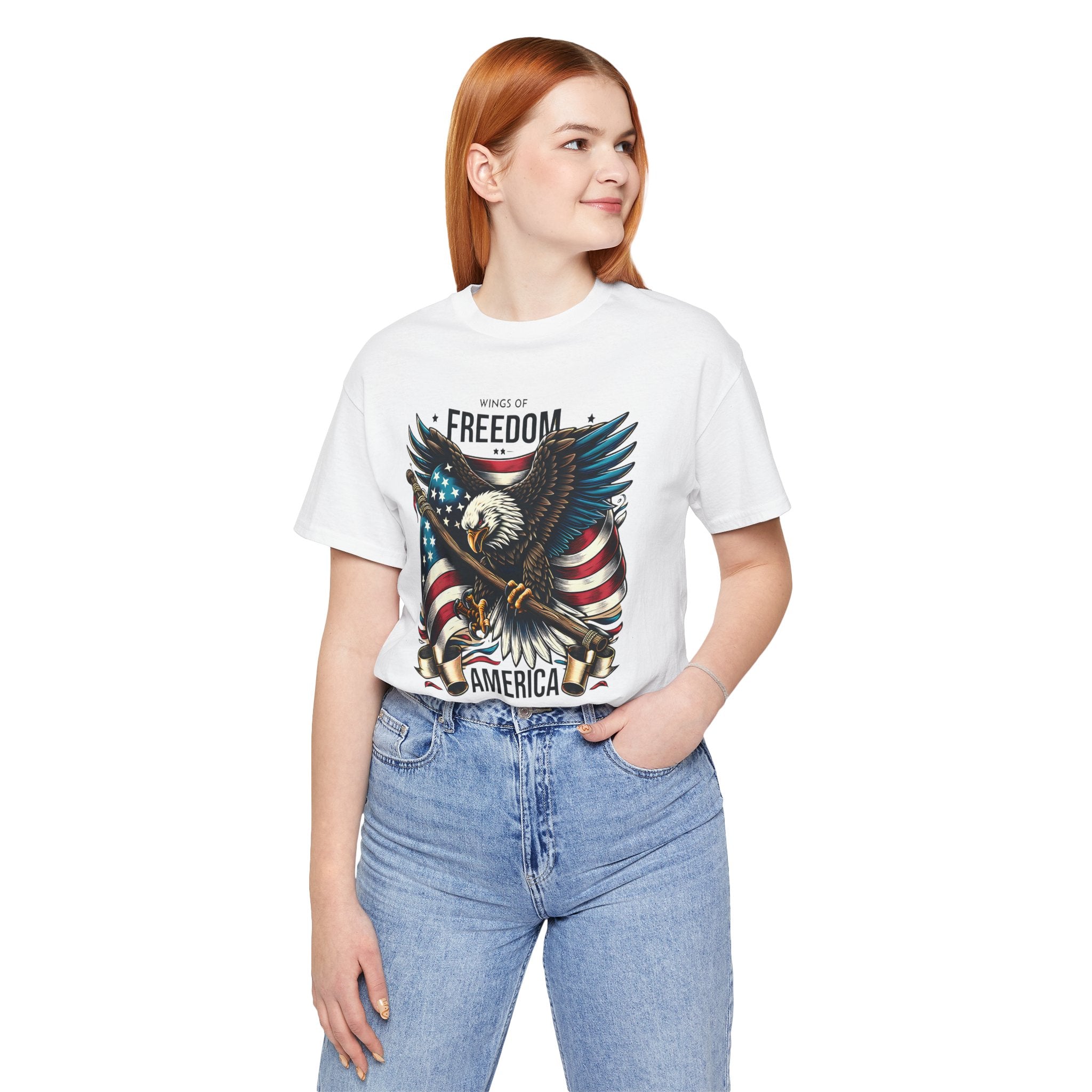 Patriotic Eagle T-Shirt – Freedom America Graphic Tee