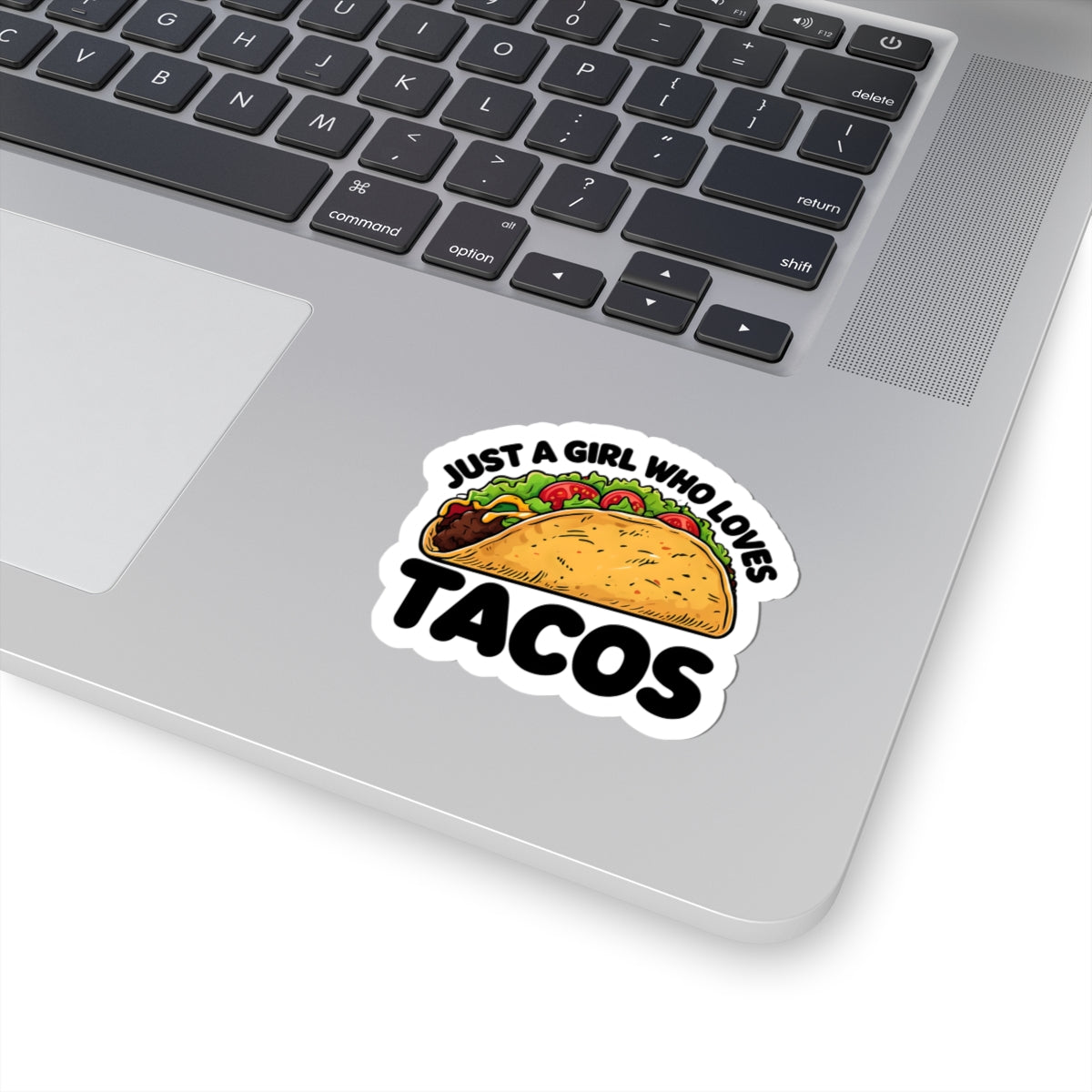 Just a Girl Who Loves Tacos Kiss-Cut Stickers - Fun Taco Lover Decals