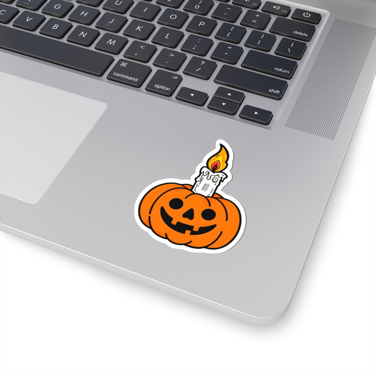 Halloween Pumpkin Candle Kiss-Cut Stickers | Fun & Spooky Decor for Laptops, Halloween Parties, Scrapbooking