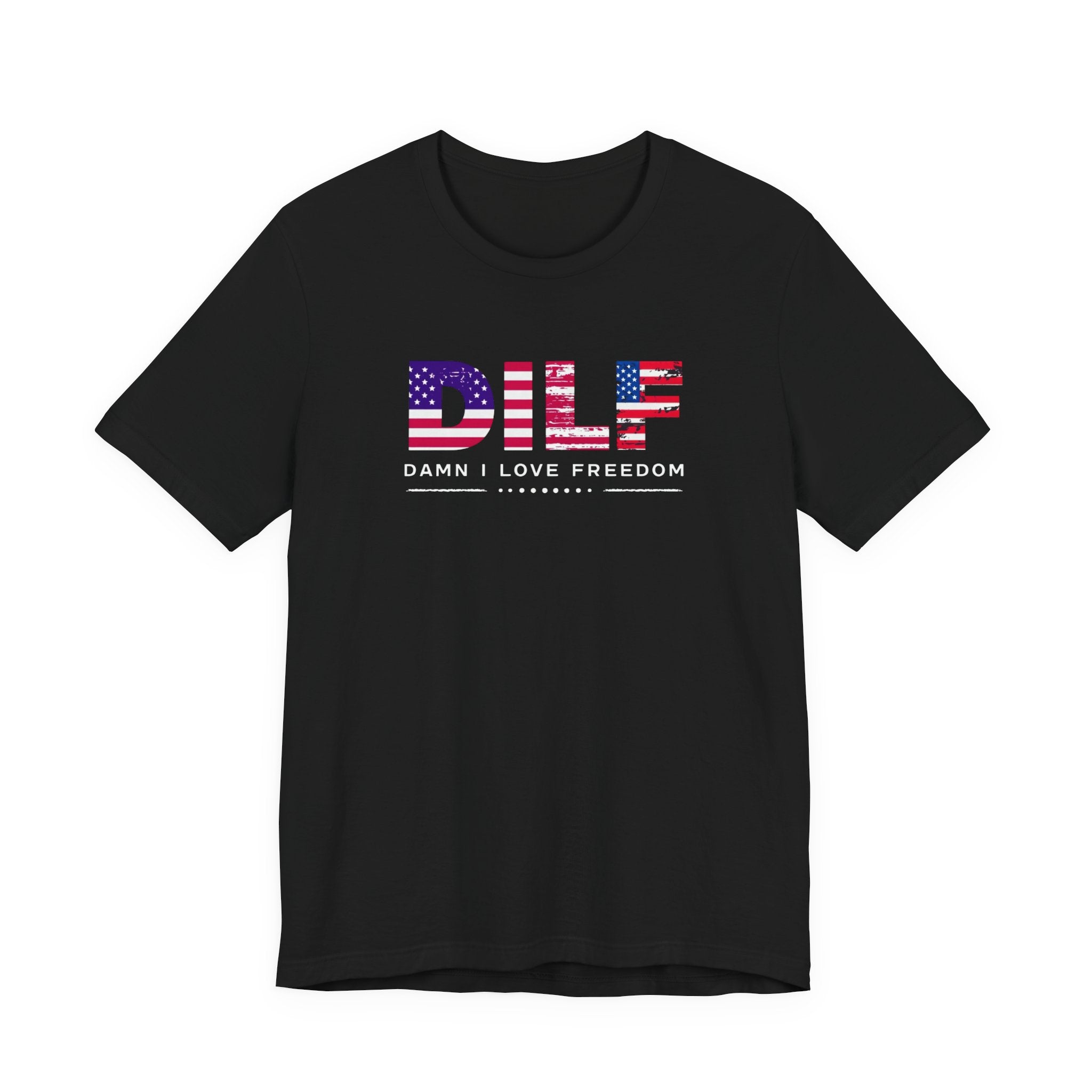 DILE American Flag Tee — “Damn I Love Freedom” Patriotic T-Shirt