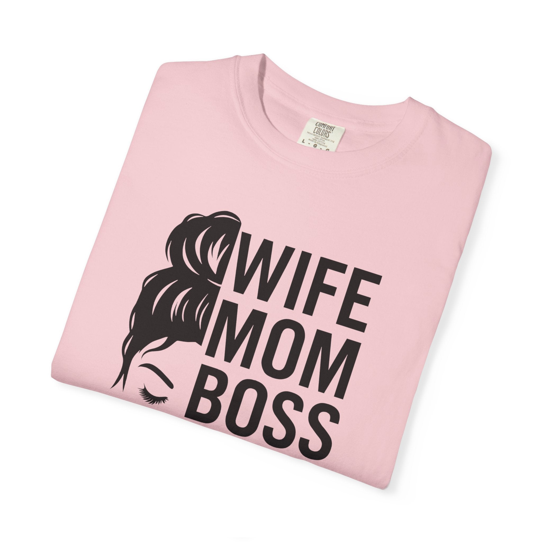 Wife Mom Boss T-Shirt, Unisex Tee for Moms, Gift for New Moms, Casual Outfit, Mother's Day Gift