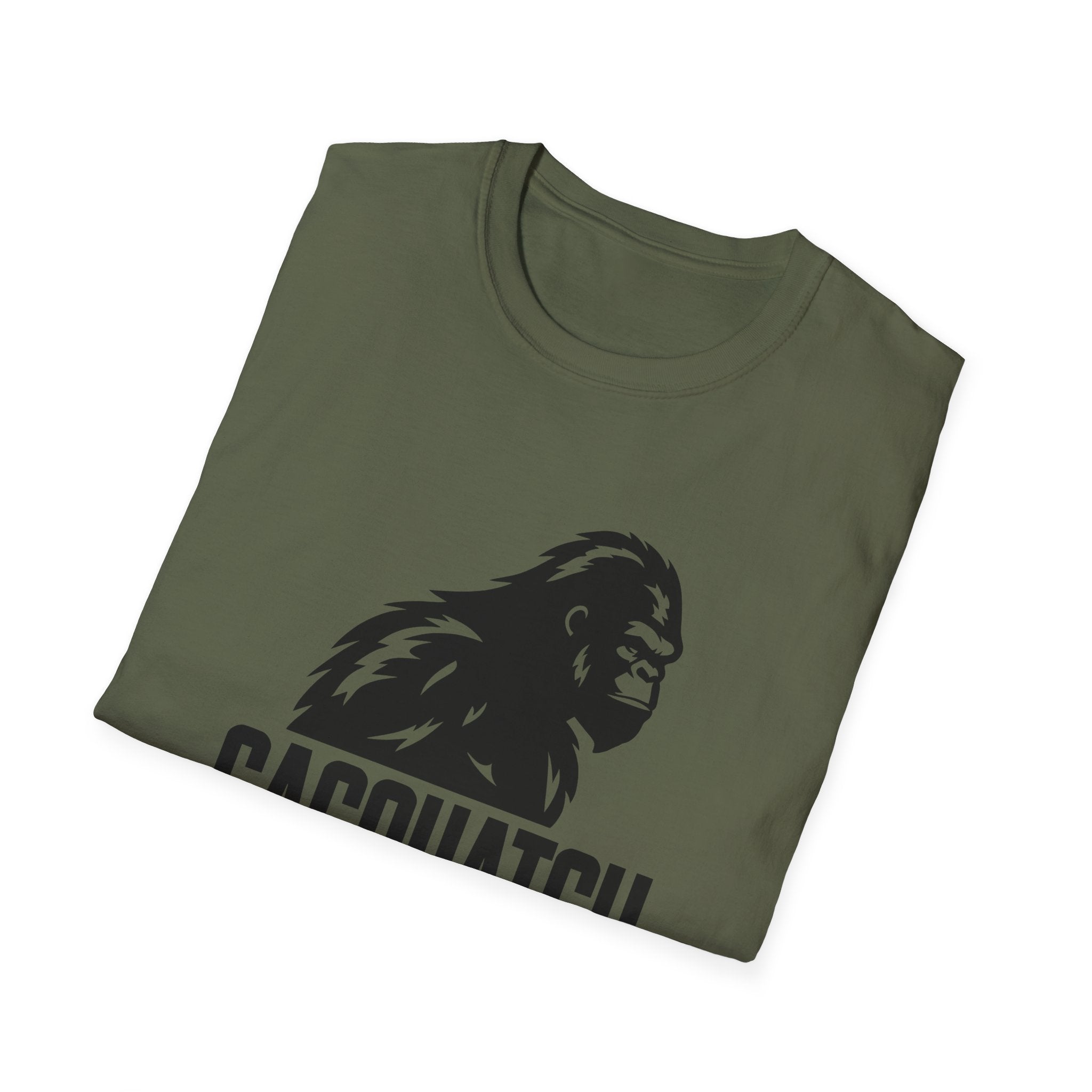 Sasquatch Graphic T-Shirt — Bigfoot Logo Tee for Outdoors & Cryptid Fans