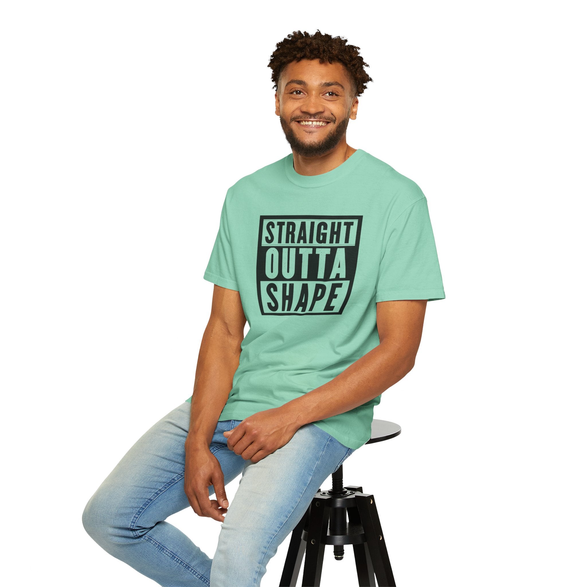 Shape Distorted Unisex Garment-Dyed T-shirt