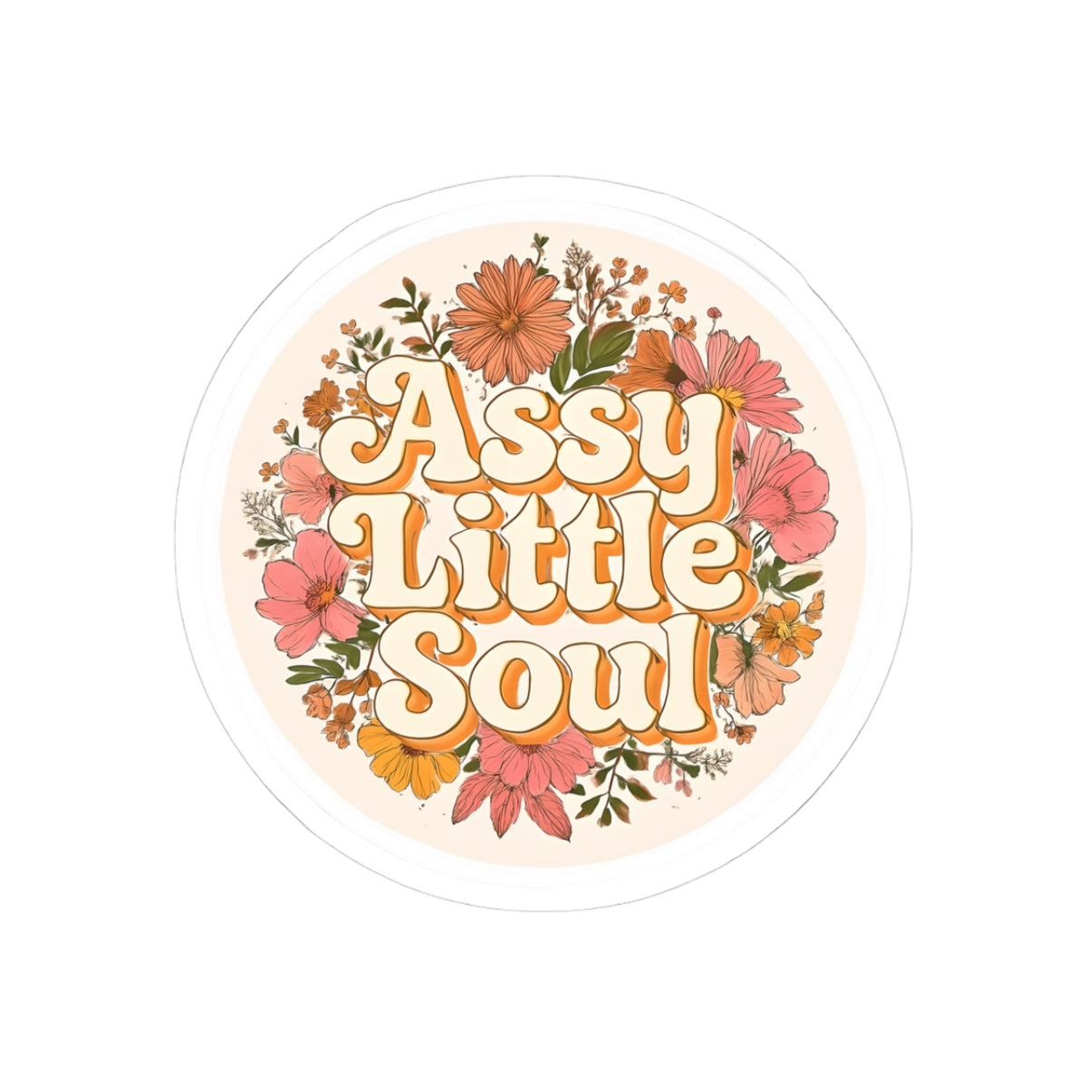 Bohemian Floral Kiss-Cut Stickers, Cheerful Laptop Decoration, Fun Gift for Friends, Vibrant Home Decor, Cute Journal Accessories