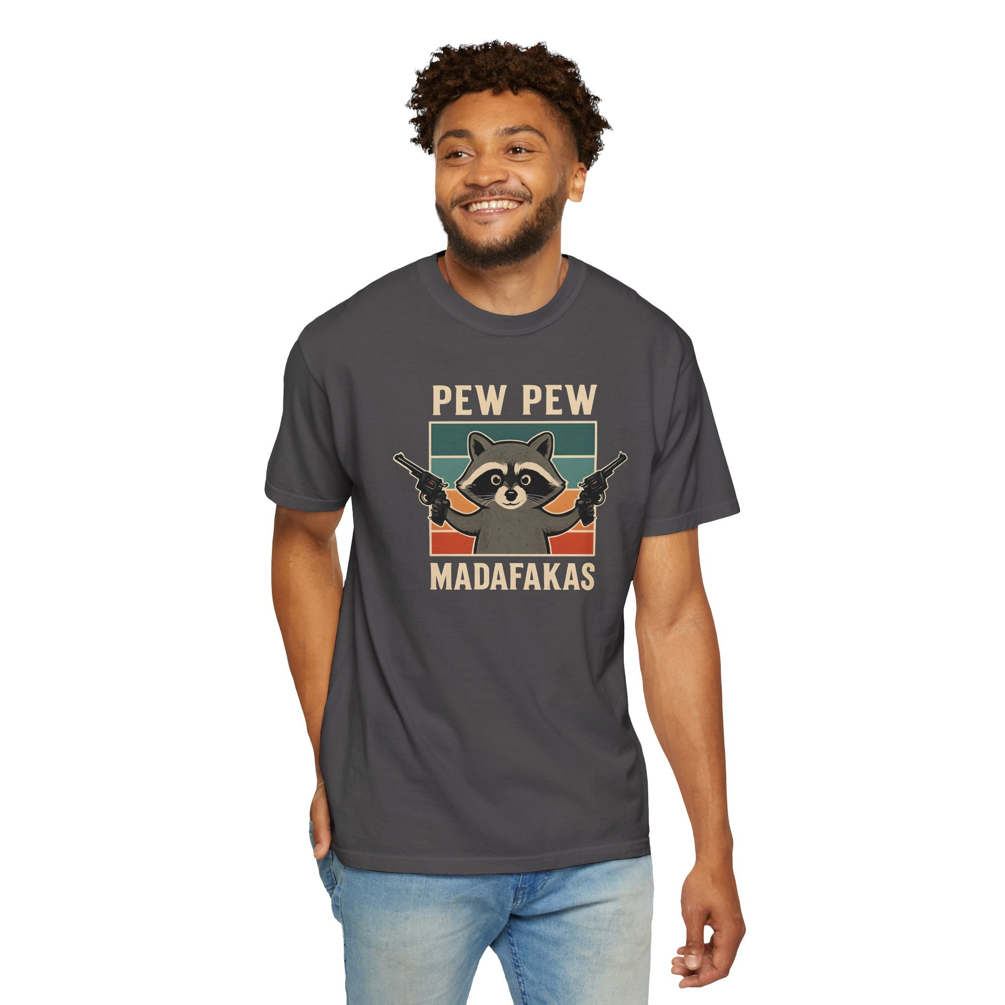 Pew Pew MafaFakas T-Shirt - Fun Unisex Garment-Dyed Tee