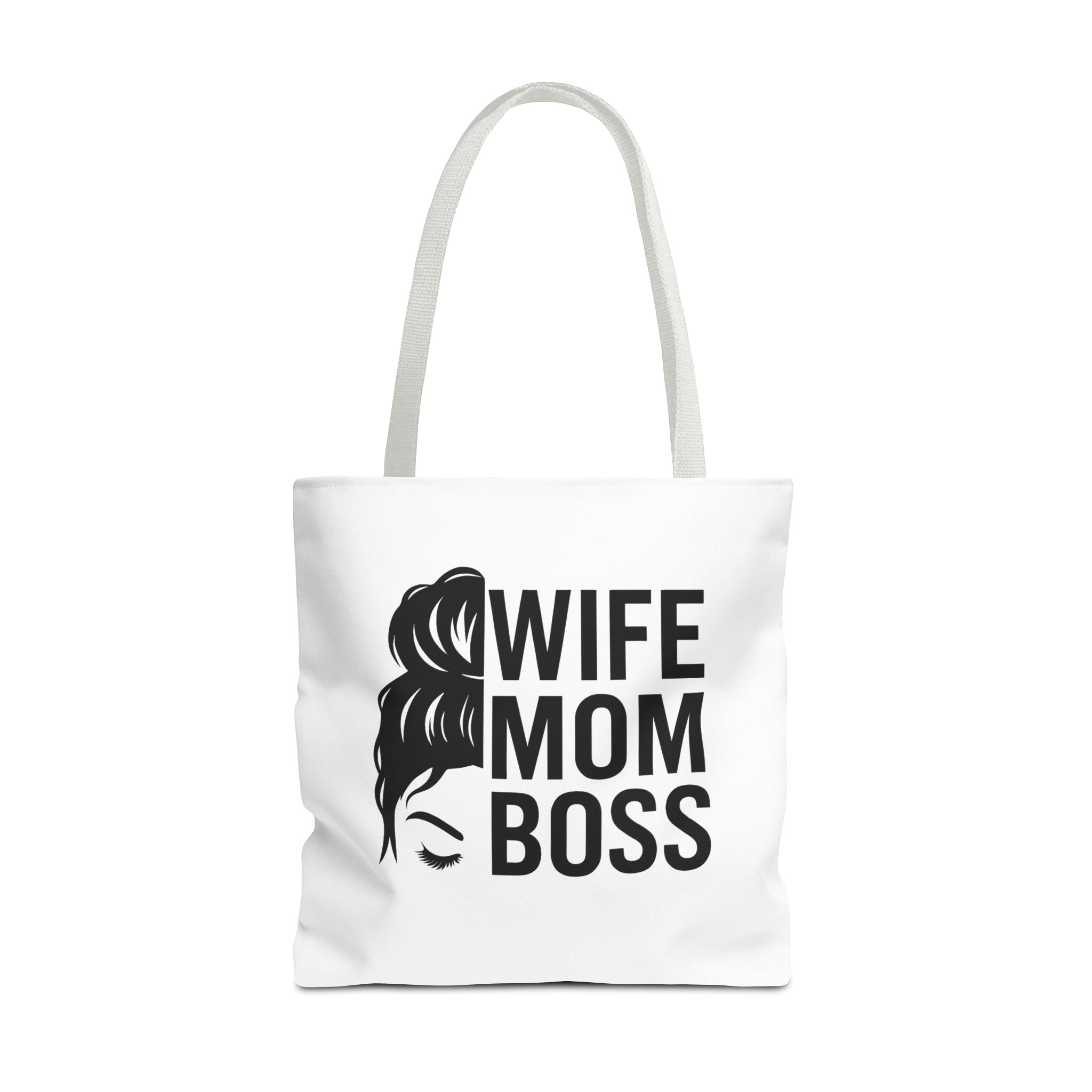 Wife Mom Boss Tote Bag - Chic, Durable Tote for Moms, Stylish Carry-All, Gift for Mother's Day, Work, and Everyday Use