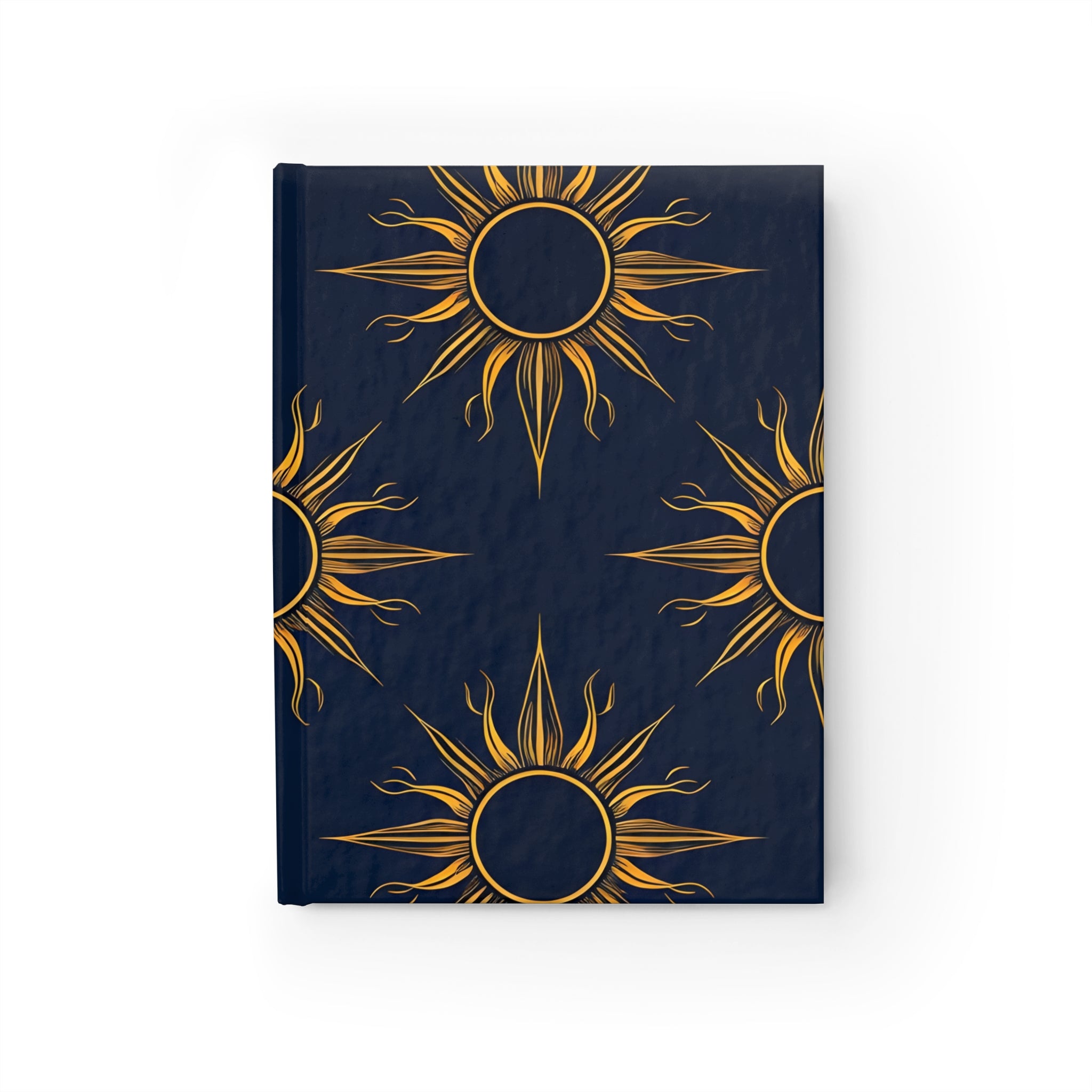 Golden Sunburst Journal - Celestial Notebook, Astrology Journal, Gift for Writers, Daily Planner, Spiritual Diary