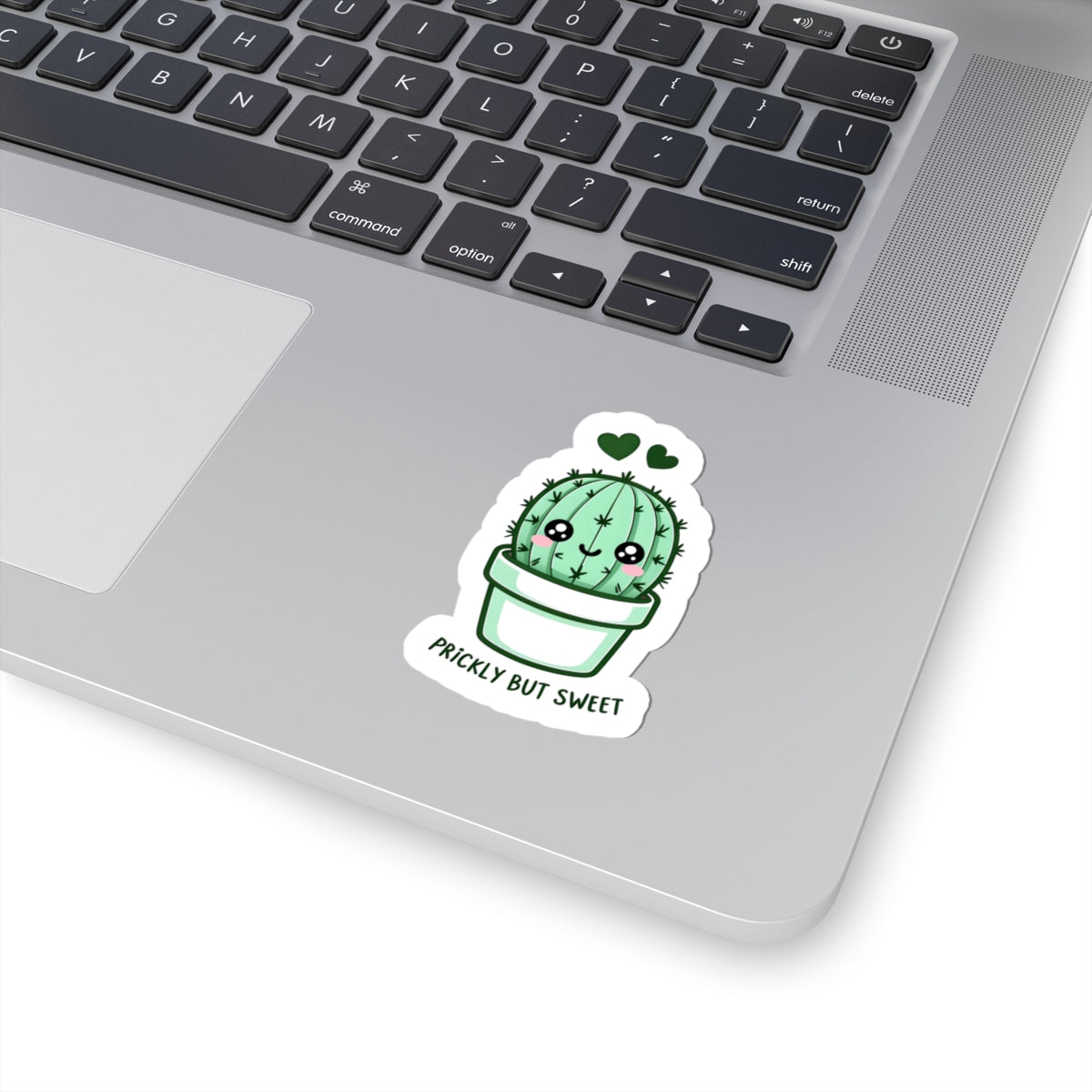 Cute Cactus Kiss-Cut Stickers - Prickly But Sweet, Perfect for Laptops, Journals, Water Bottles, Gifts, Plant Lovers