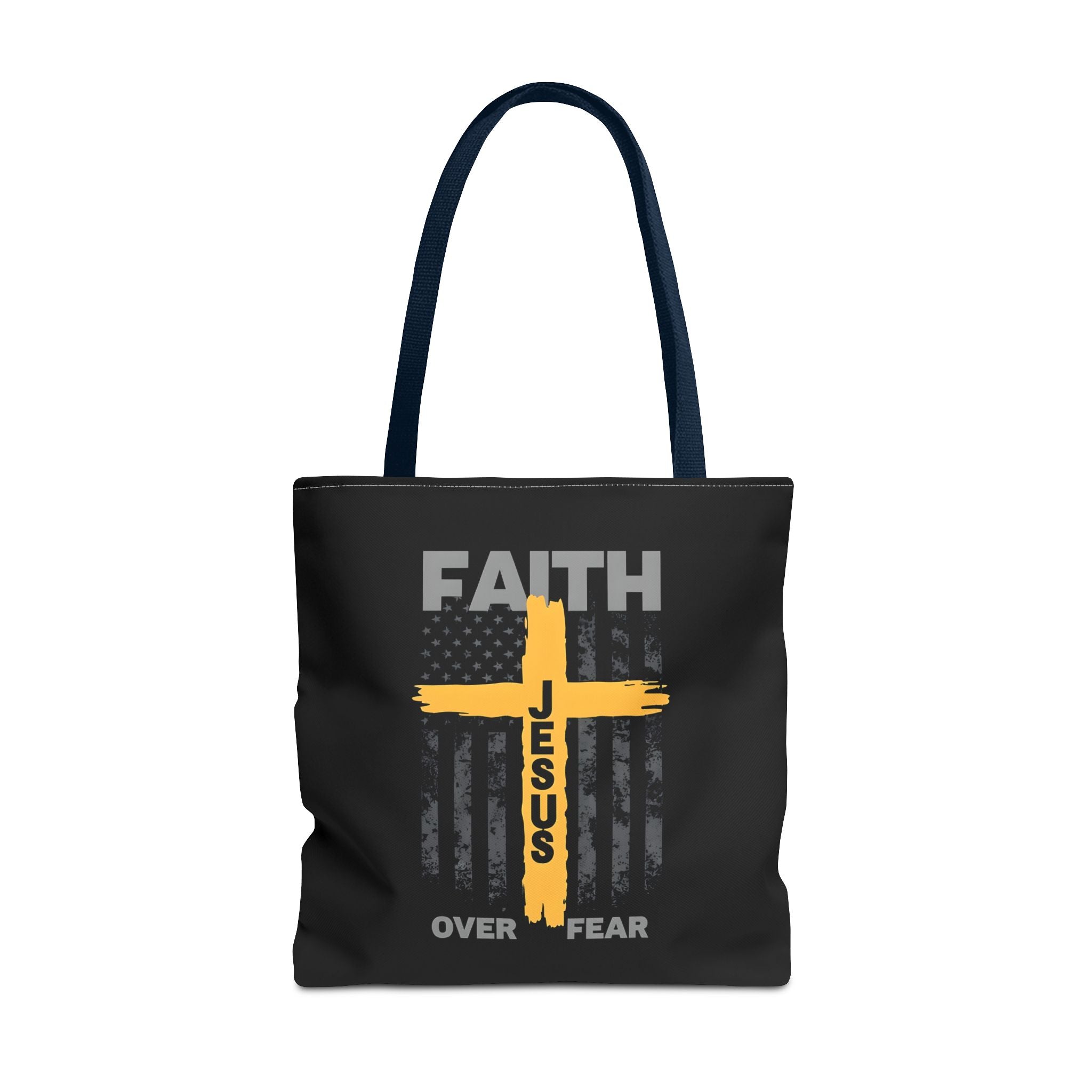 Faith Over Fear Tote Bag, Inspirational Bag, Bible Quote Tote, Christian Gift, Church Accessory, Motivational Bag