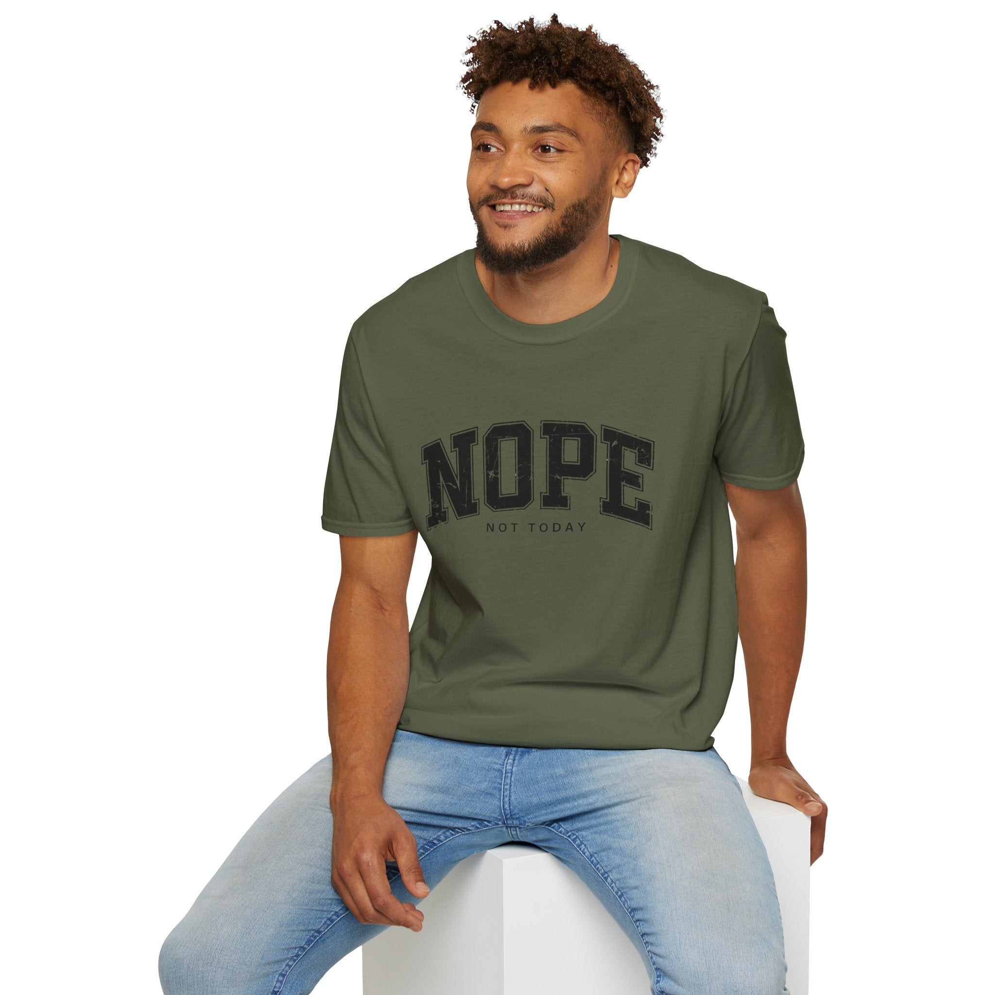 Funny Nope Not Today T-Shirt, Relaxed Casual Tee, Gift for Friends, Unisex Graphic Shirt, Everyday Wear, Humor Tee