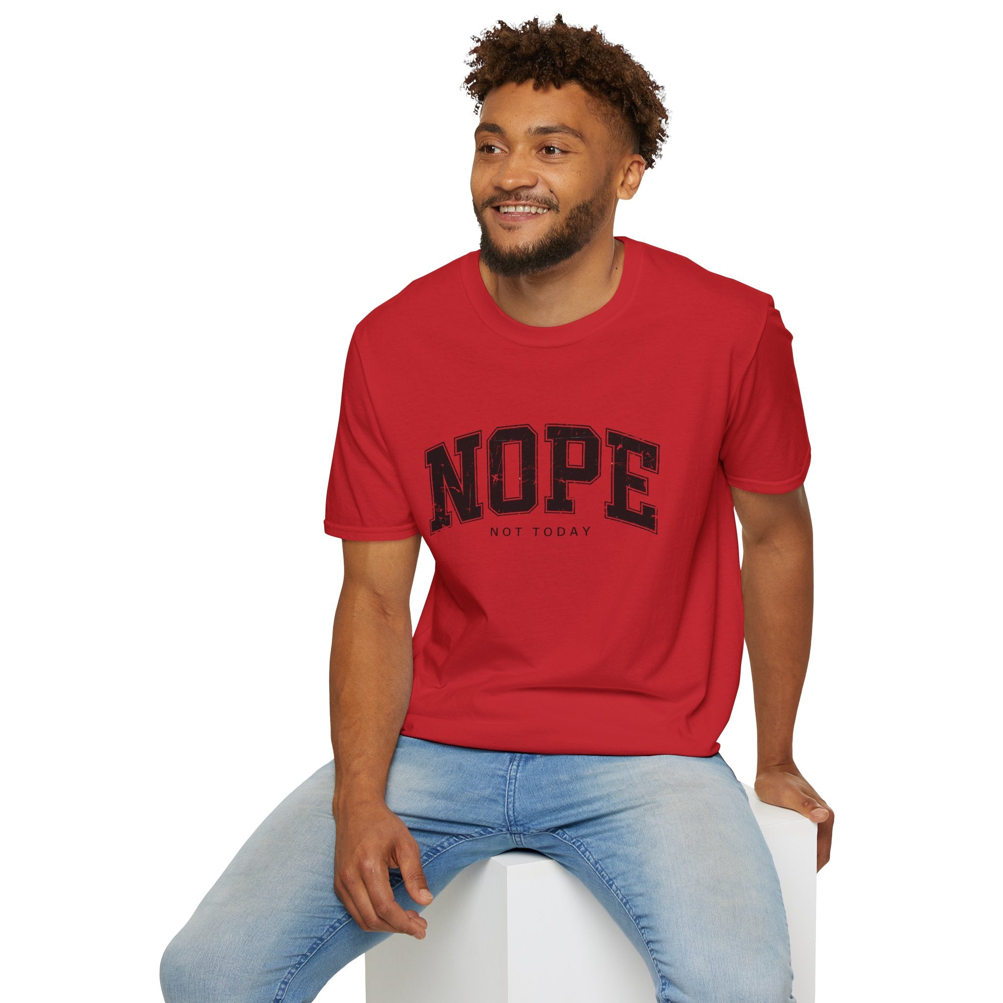 Funny Nope Not Today T-Shirt, Relaxed Casual Tee, Gift for Friends, Unisex Graphic Shirt, Everyday Wear, Humor Tee