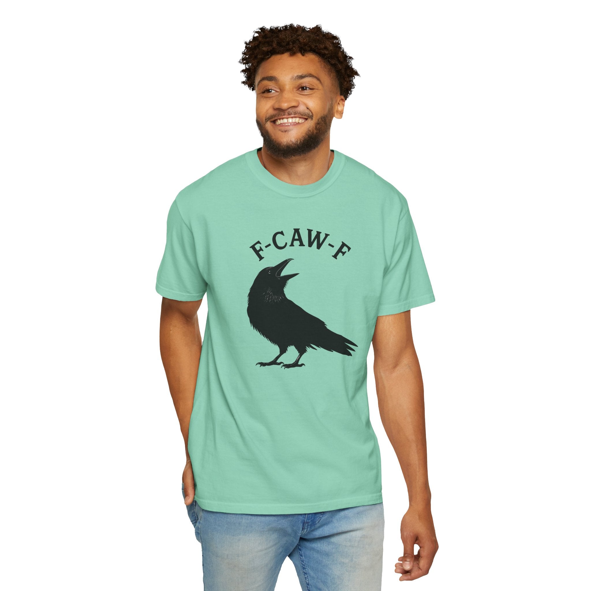 F-Caw-F Unisex Garment-Dyed T-Shirt