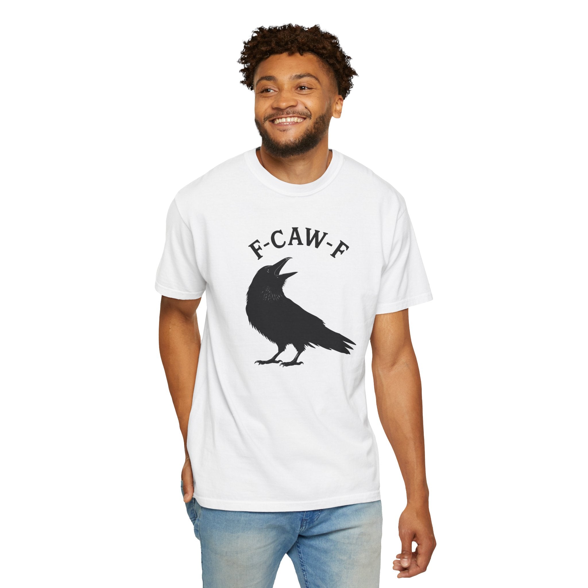 F-Caw-F Unisex Garment-Dyed T-Shirt