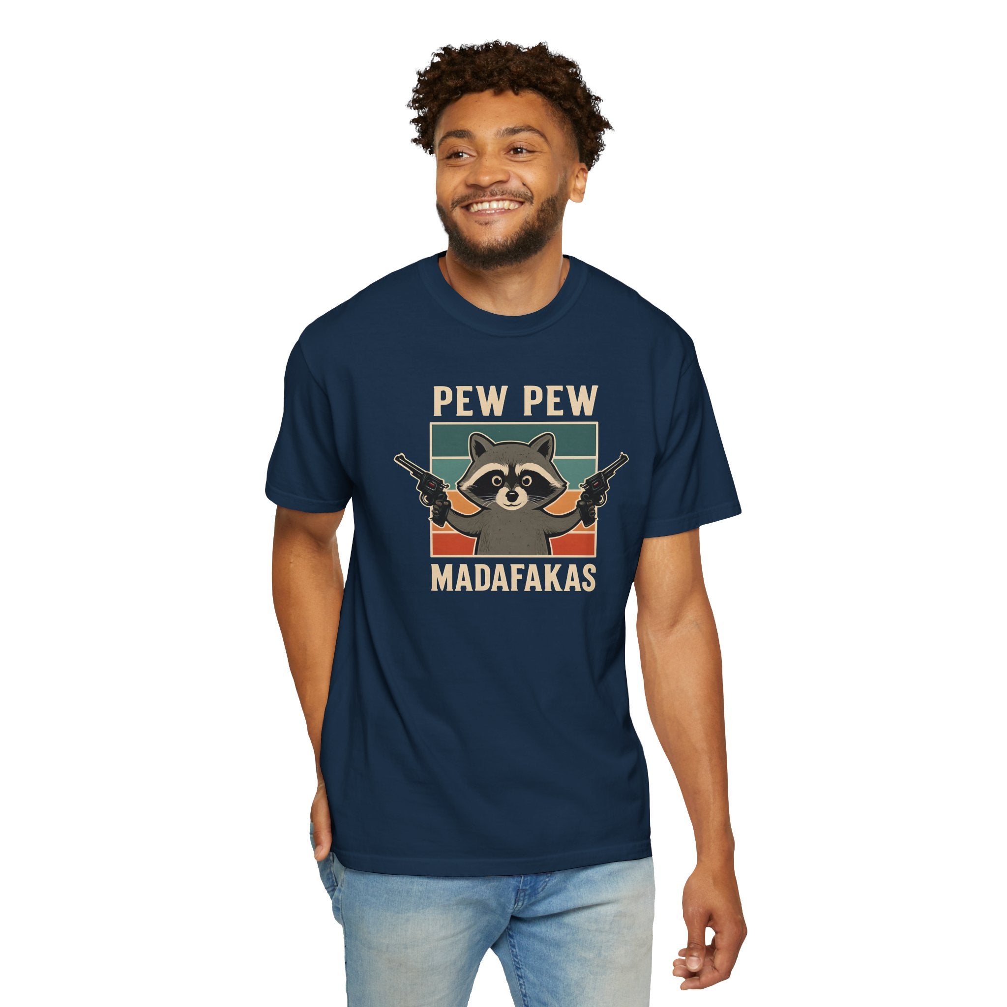 Pew Pew MafaFakas T-Shirt - Fun Unisex Garment-Dyed Tee