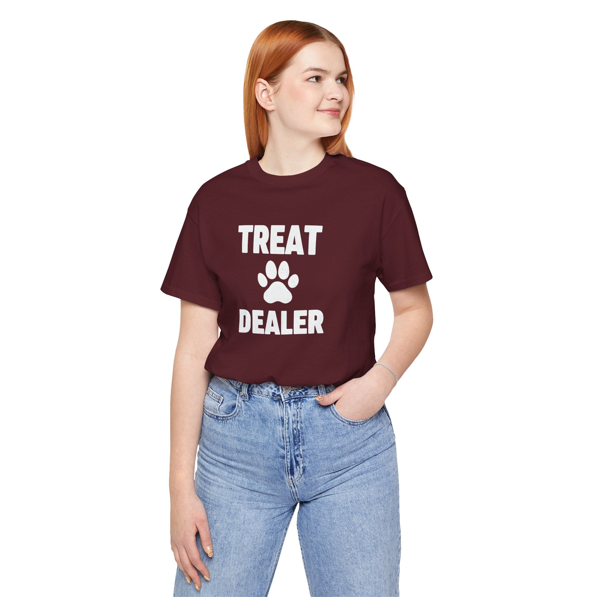 Treat Dealer T-Shirt — Funny Paw Print Tee for Dog Lovers