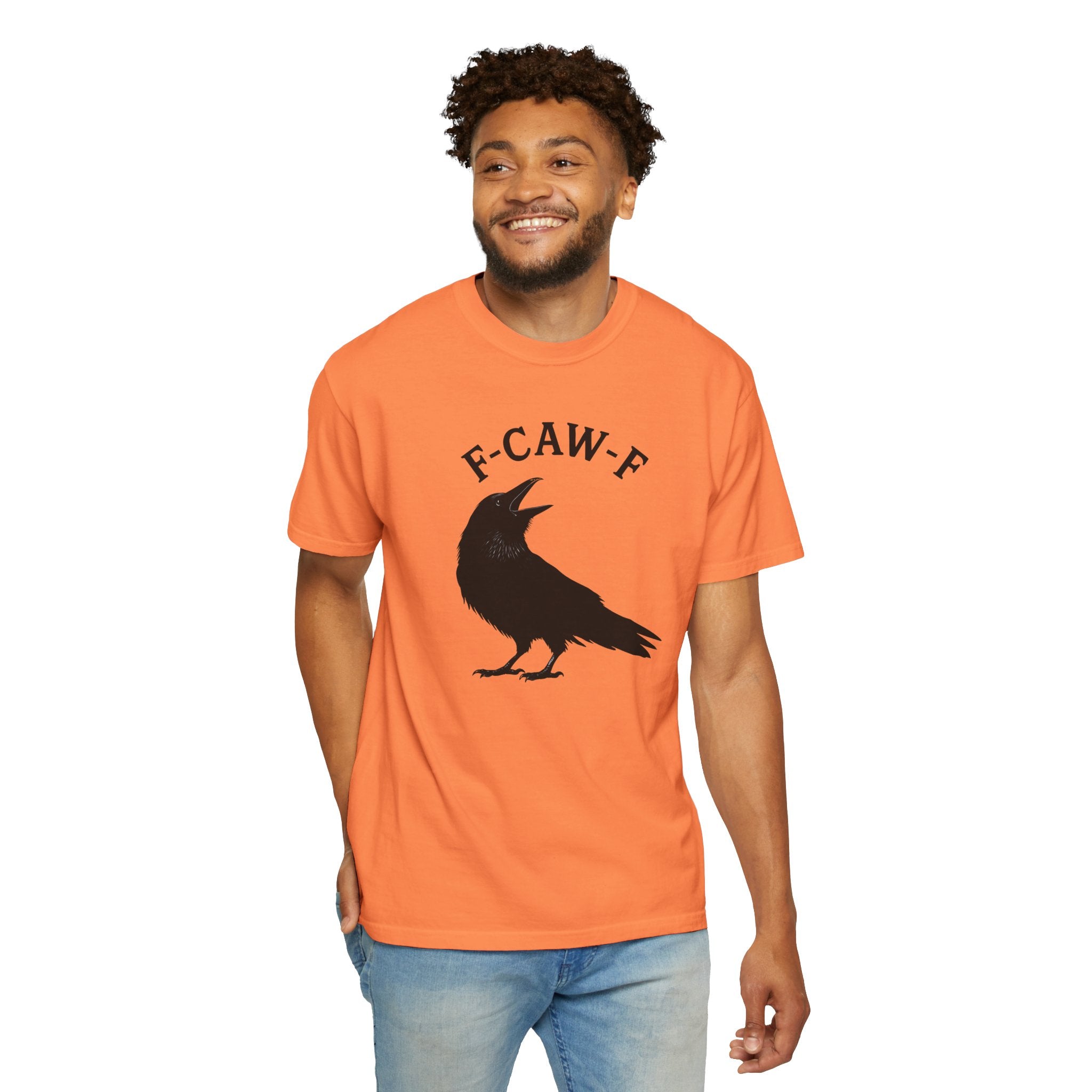 F-Caw-F Unisex Garment-Dyed T-Shirt