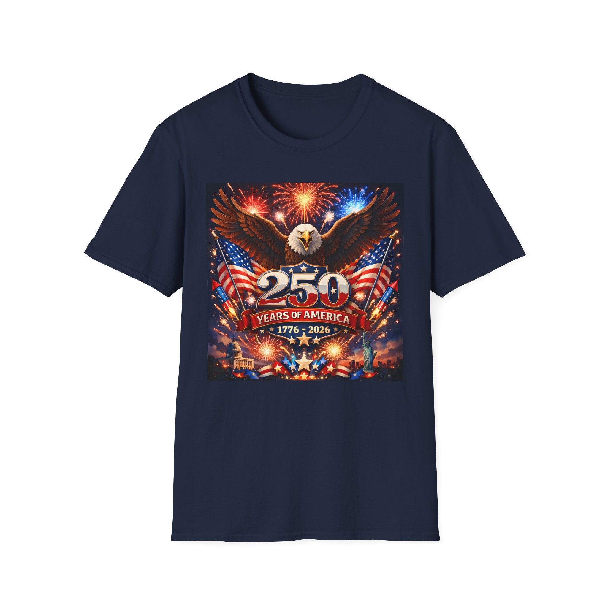 250 Years of America T-Shirt — Patriotic Eagle 1776–2026 Independence Day Tee