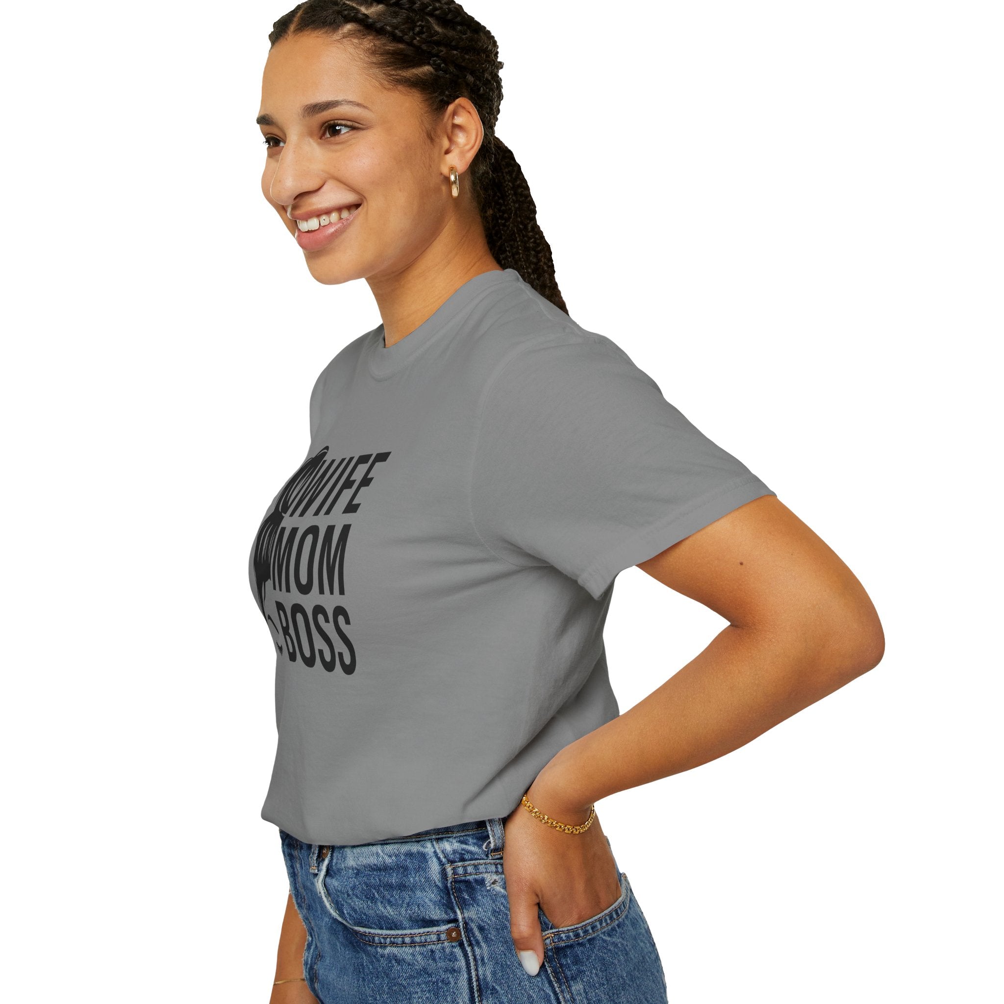Wife Mom Boss T-Shirt, Unisex Tee for Moms, Gift for New Moms, Casual Outfit, Mother's Day Gift