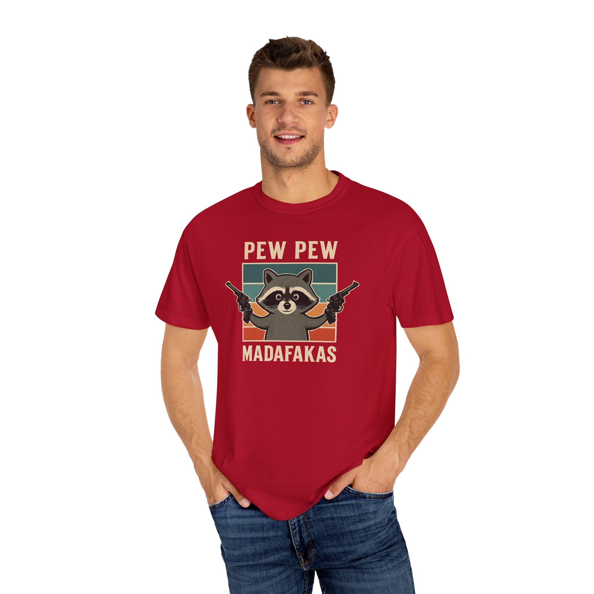 Pew Pew MafaFakas T-Shirt - Fun Unisex Garment-Dyed Tee