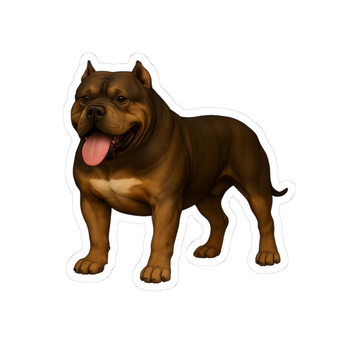 Adorable American bully XL Kiss-Cut Stickers | Perfect for Pet Lovers, Laptop Decor, Gift for Dog Owners, Customizable, Fun Stickers