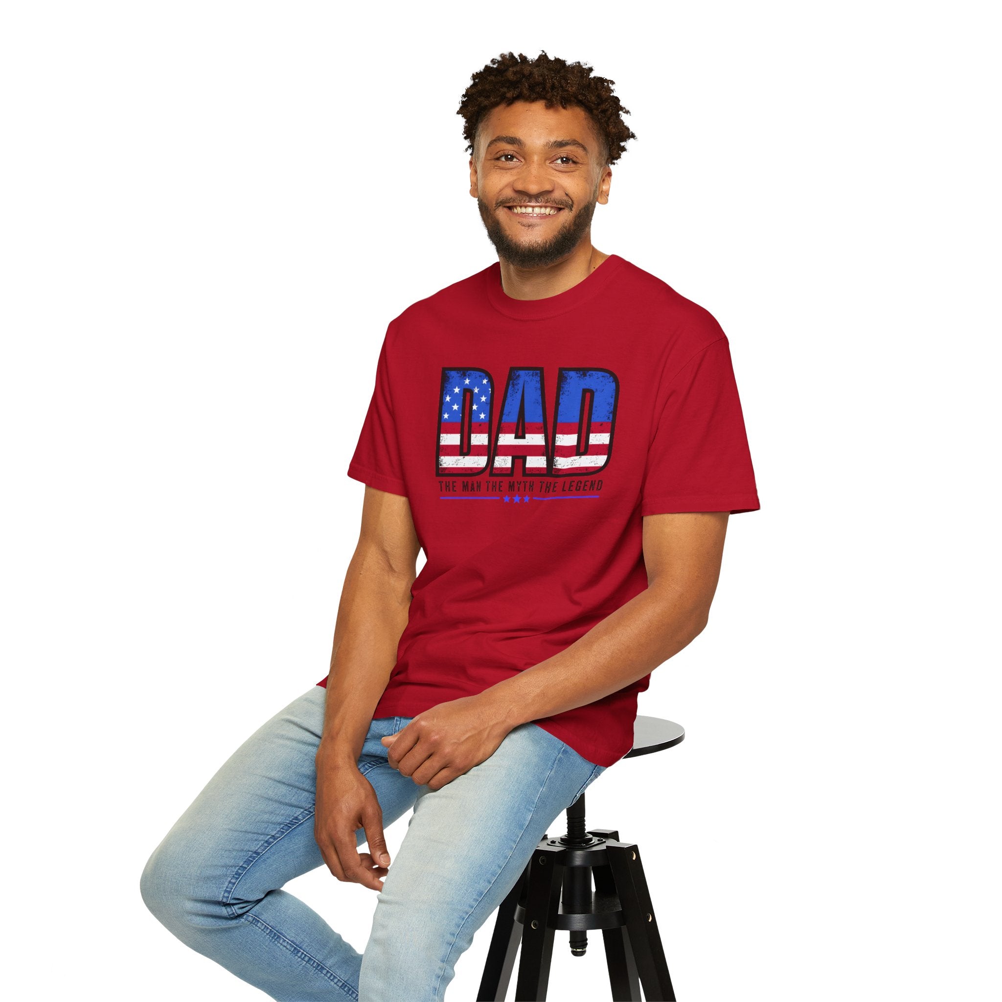 Unisex Garment-Dyed T-shirt Dad the man