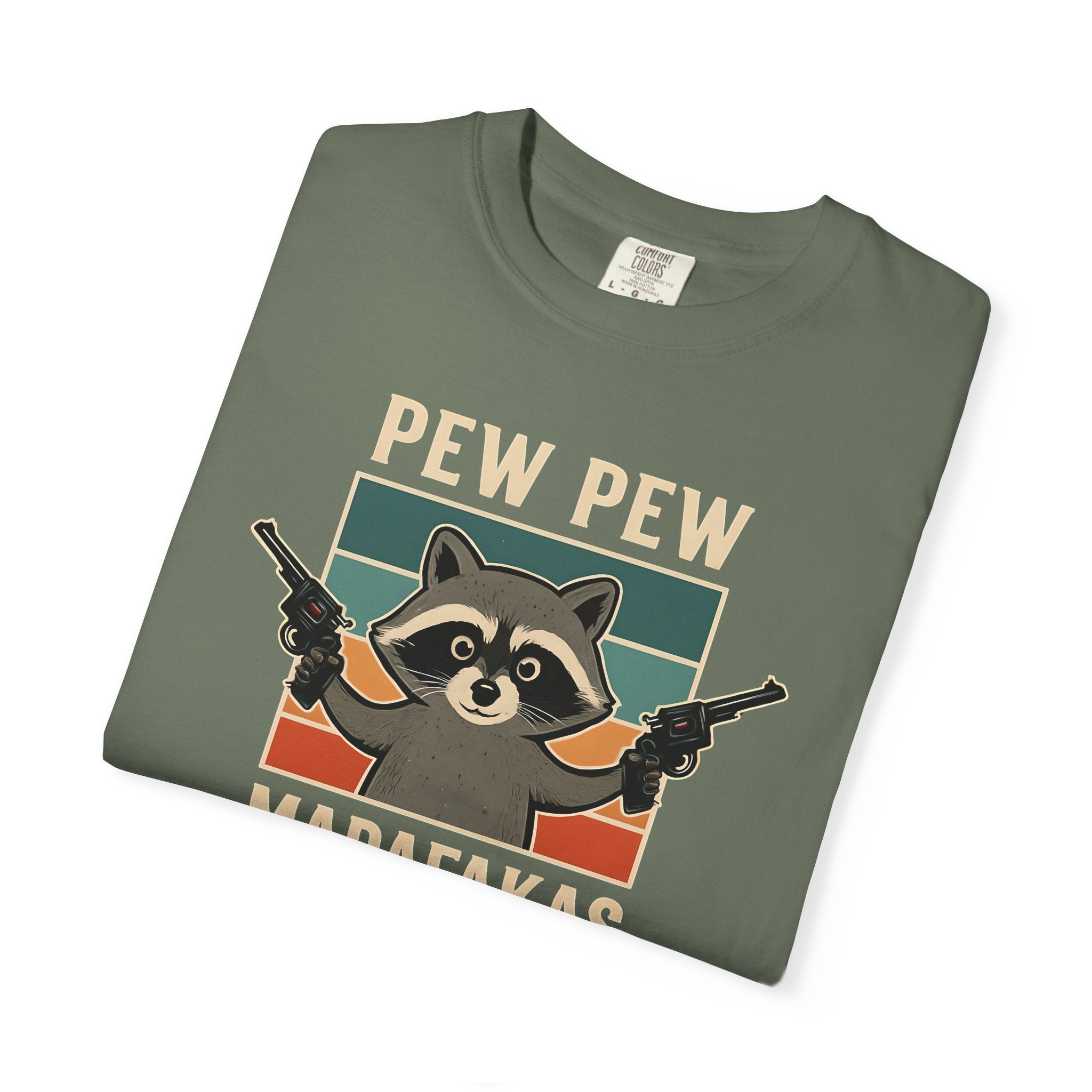 Pew Pew MafaFakas T-Shirt - Fun Unisex Garment-Dyed Tee