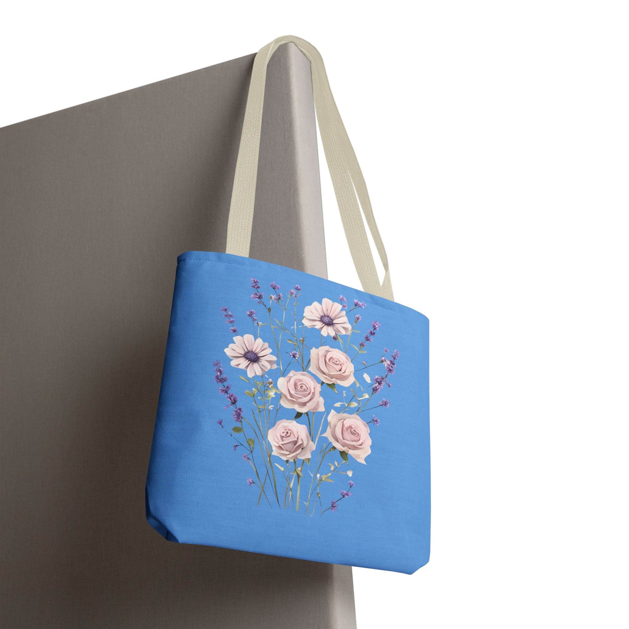 Floral Print Tote Bag - Vibrant Summer Shopping Bag