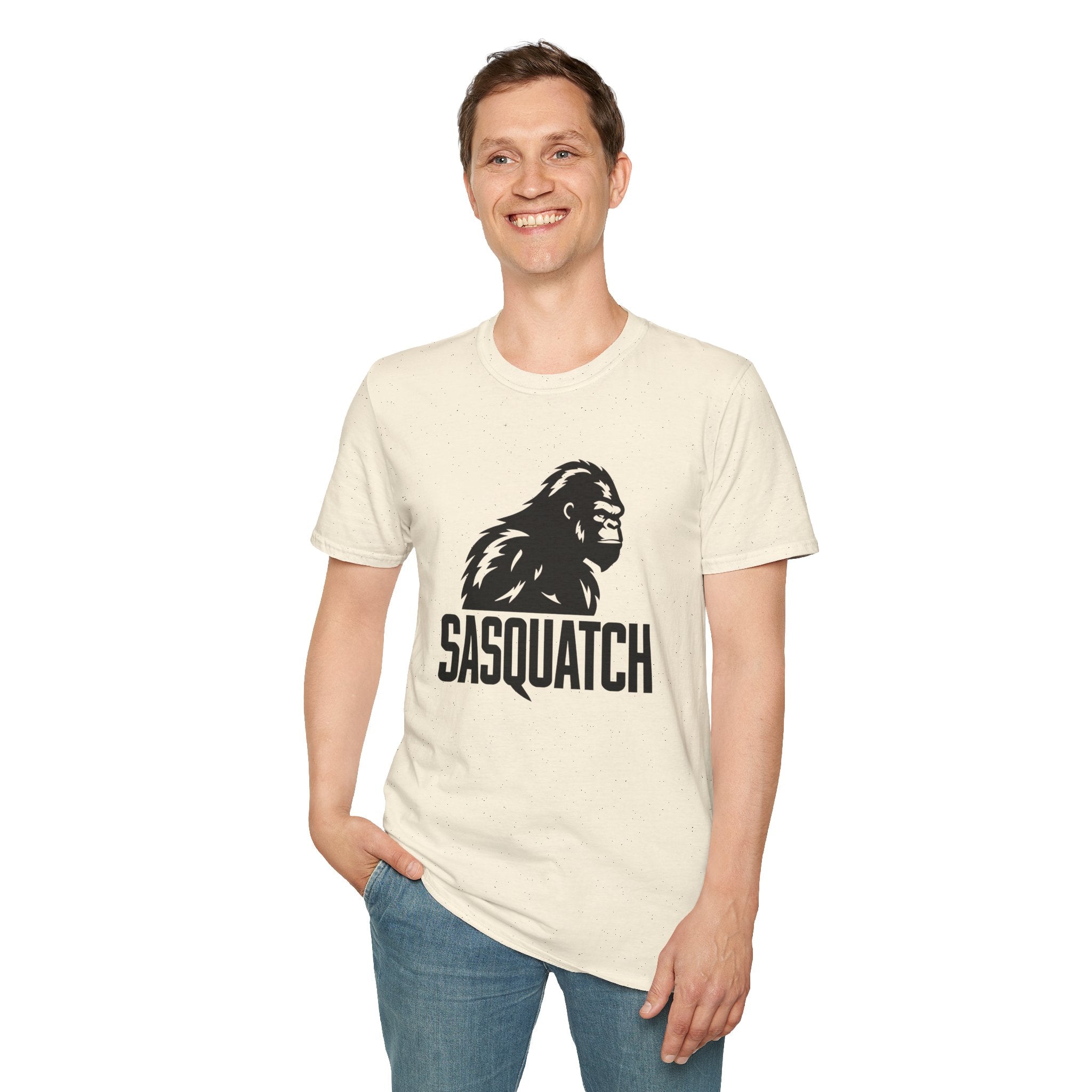 Sasquatch Graphic T-Shirt — Bigfoot Logo Tee for Outdoors & Cryptid Fans