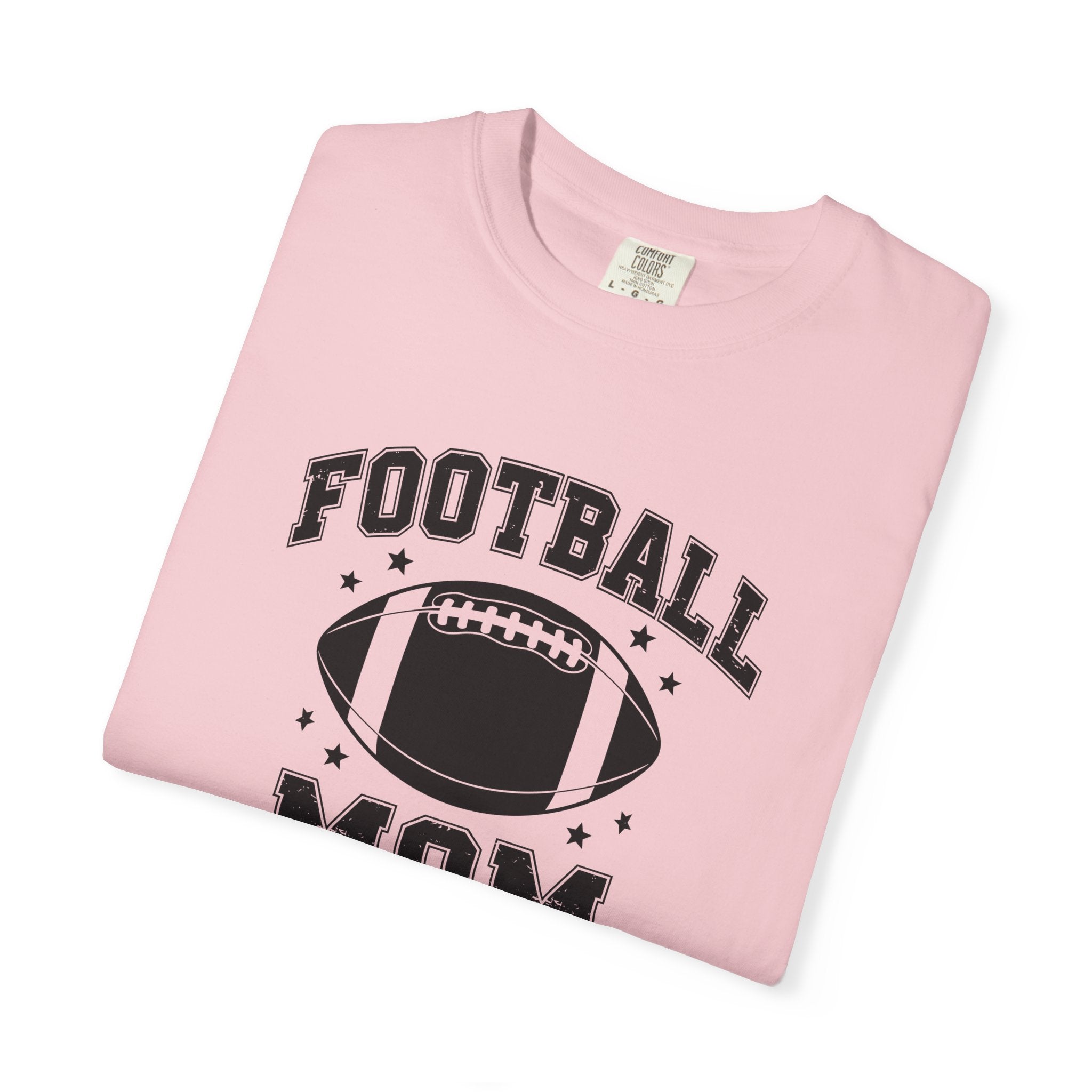 Football Mom T-Shirt, Unisex Garment-Dyed Tee for Game Day, Sports Mom Gift, Team Spirit Shirt, Casual Comfort Wear