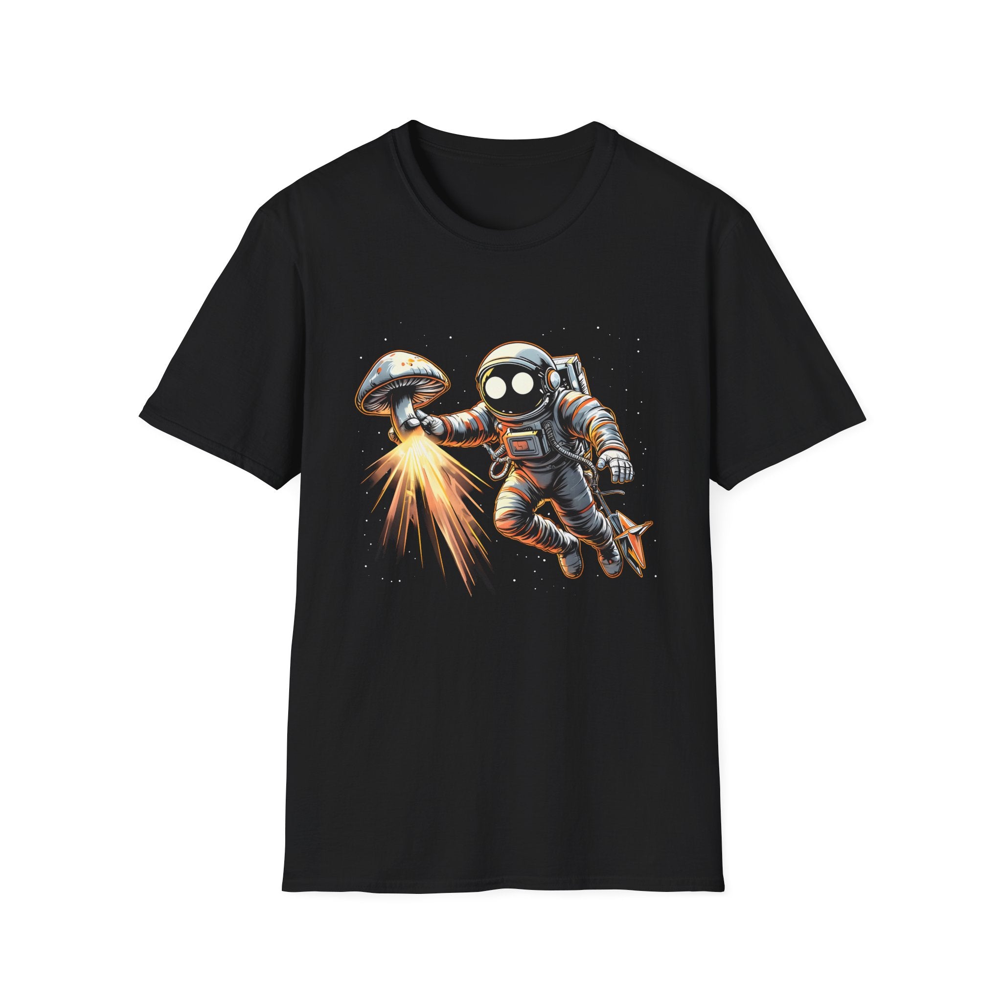 Astronaut Mushroom T-Shirt — Cute Space Explorer Graphic Tee