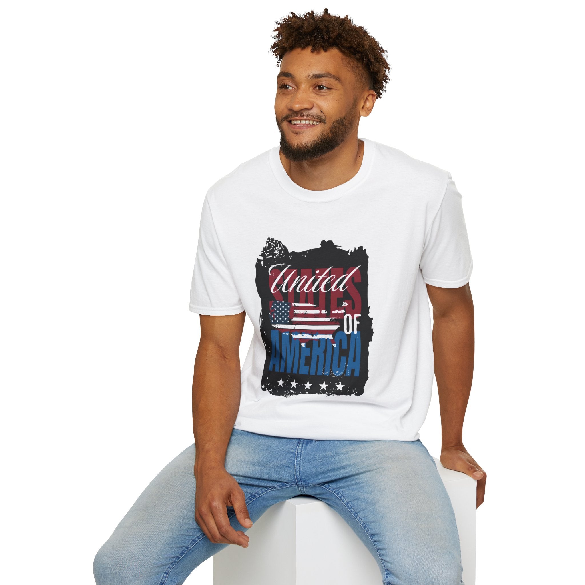 United We Stand T-Shirt — American Flag "United of America" Patriotic Tee for 4th of July