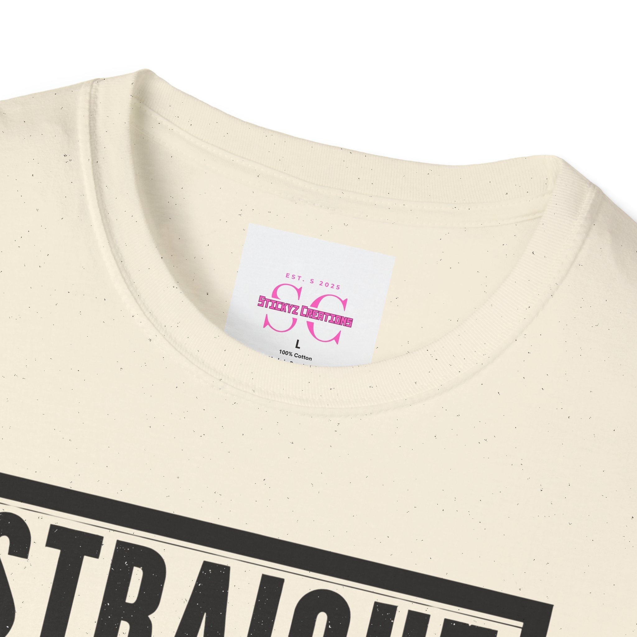 Straight Outta Shape Unisex Softstyle T-Shirt - Funny Workout Tee, Gift for Gym Lovers, Fitness Humor, Casual Wear, Everyday T-Shirt