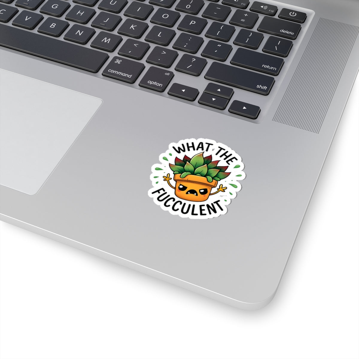 Whimsical Succulent Kiss-Cut Stickers - "What The Fucculent" for Plant Lovers