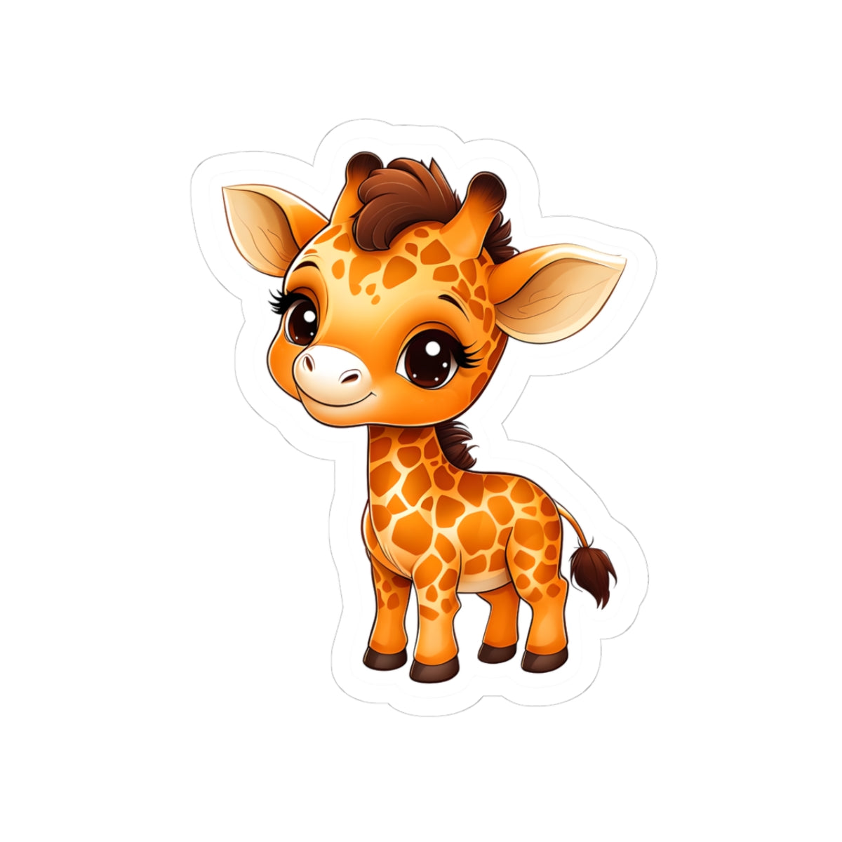 Adorable Giraffe Kiss-Cut Stickers, Cute Animal Decor, Laptop Accessories, Children's Party Favors, Sticker Bomb Supplies, [...]