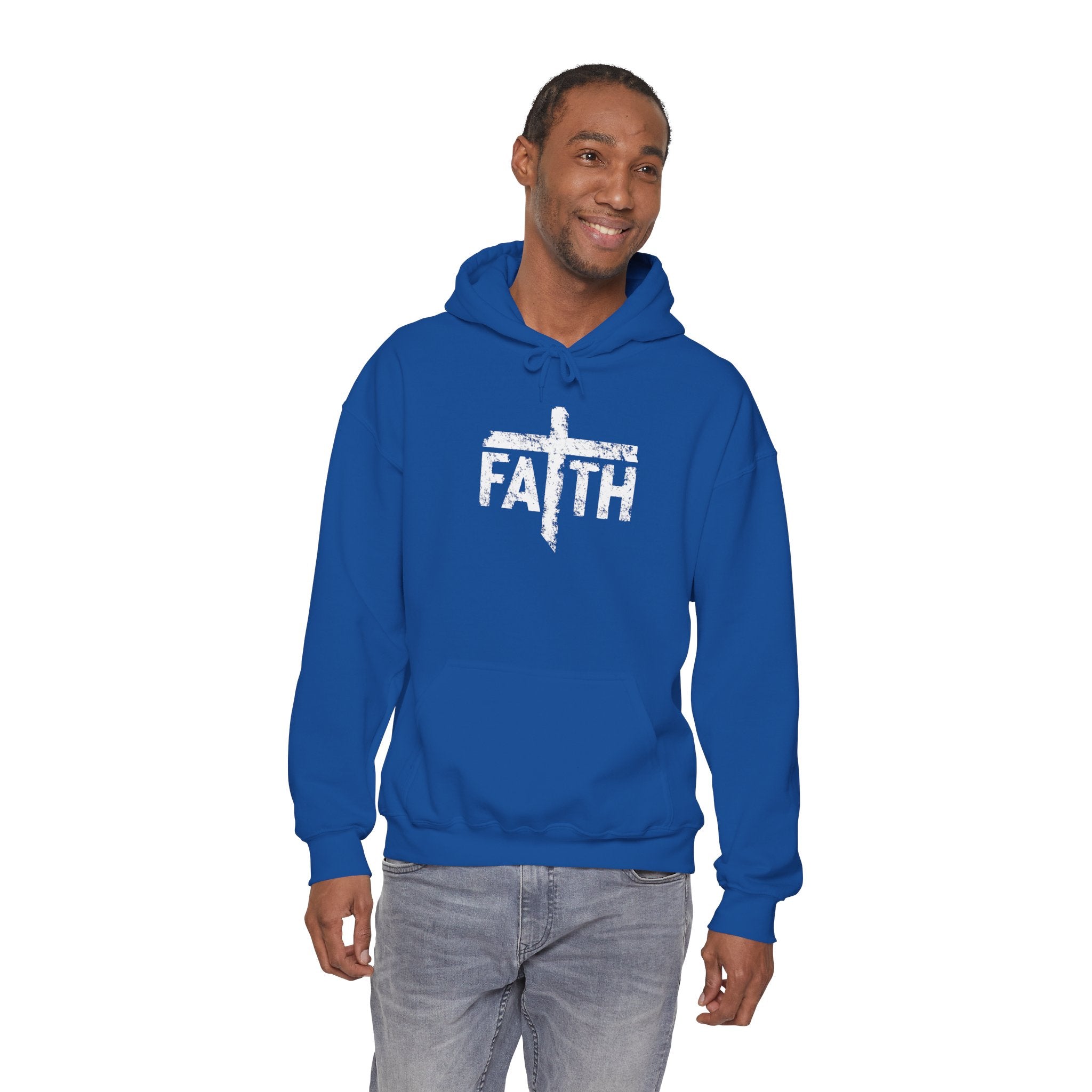 Faith Hoodie, Inspirational Sweatshirt for Men and Women, Cozy Pullover for Church, Gifts for Believers, Religious Apparel