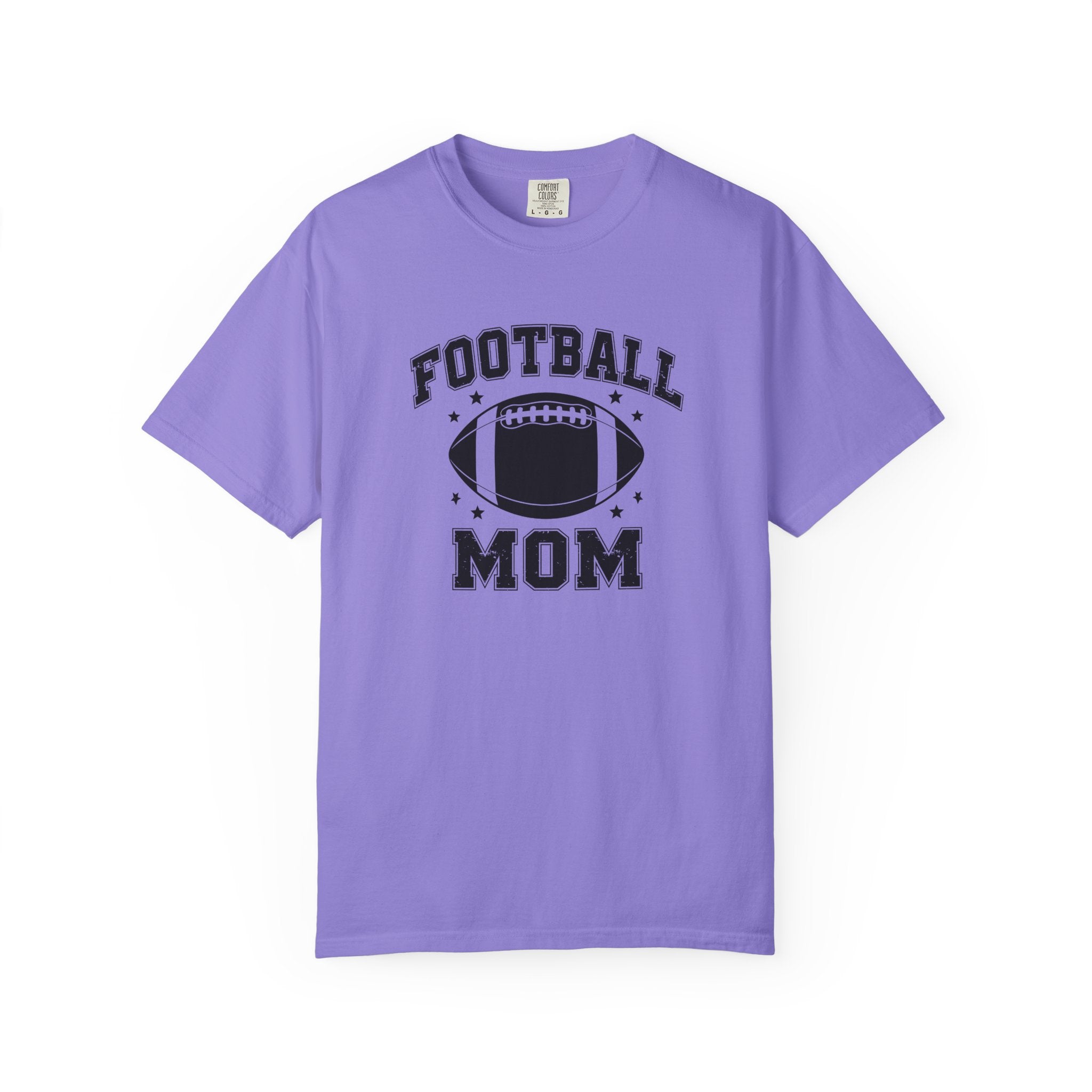 Football Mom T-Shirt, Unisex Garment-Dyed Tee for Game Day, Sports Mom Gift, Team Spirit Shirt, Casual Comfort Wear