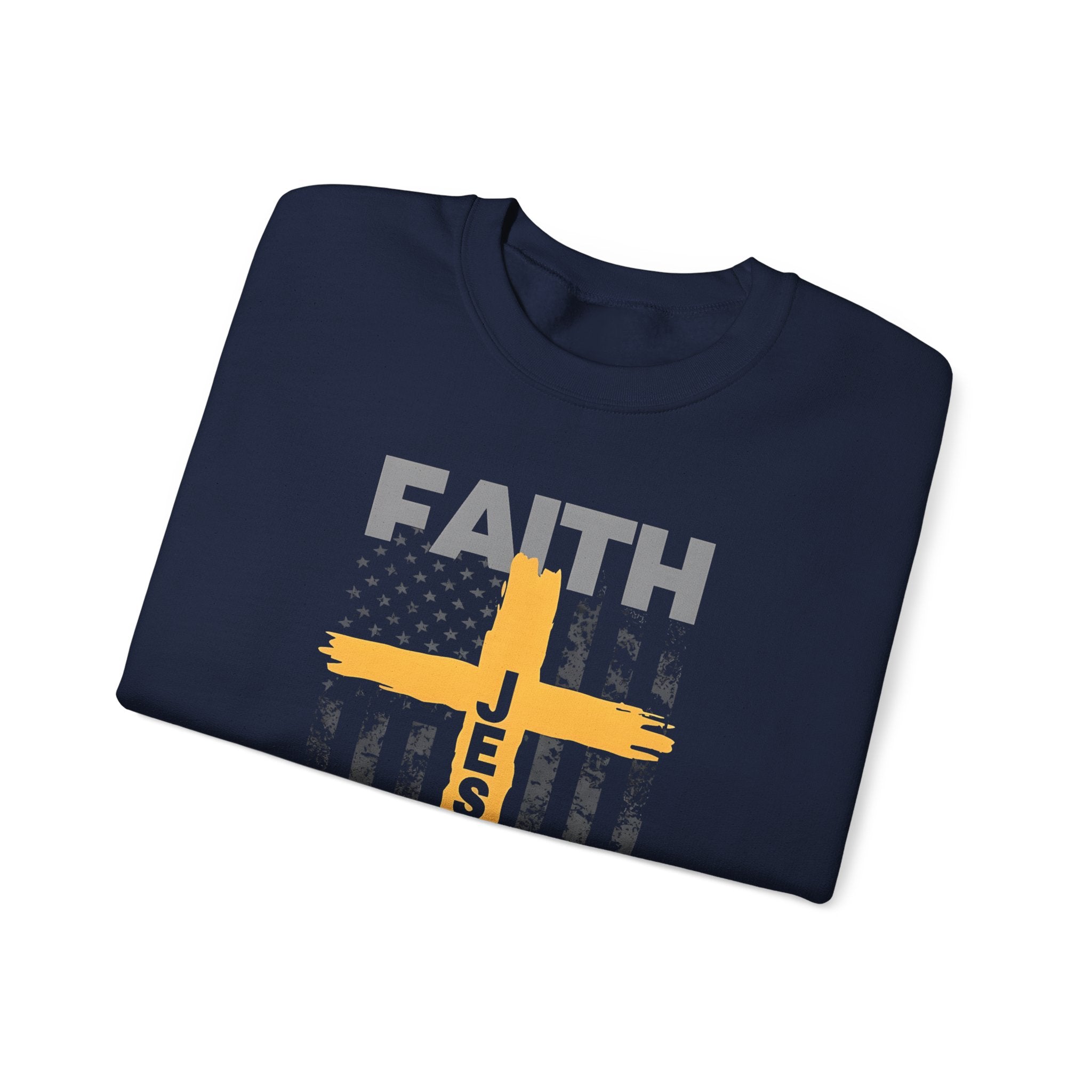Faith Over Fear Crewneck Sweatshirt, Inspirational Christian Apparel, Unisex Sweatshirt, Religious Gift, Cozy Faith-Based Clothing